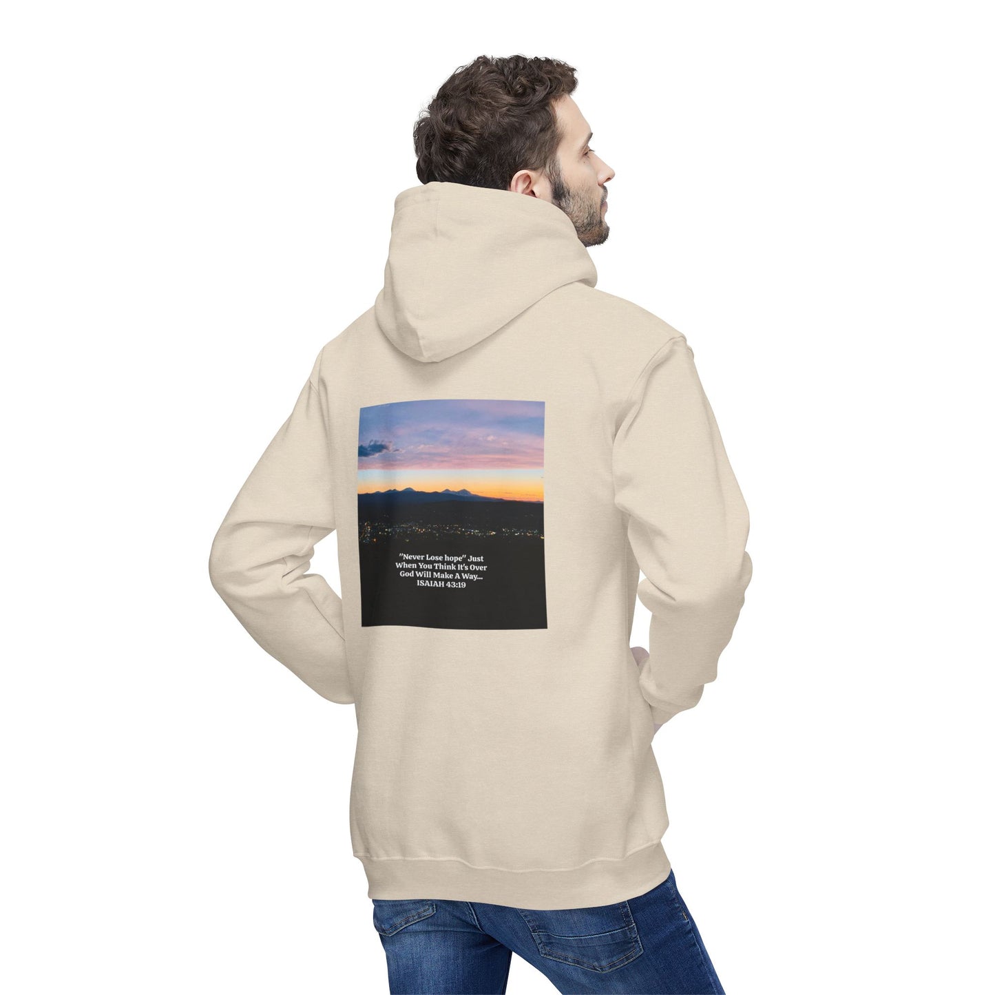 Pilot Butte Mountain Range Inspirational Quote Hooded Sweatshirt - Unisex, Made in USA