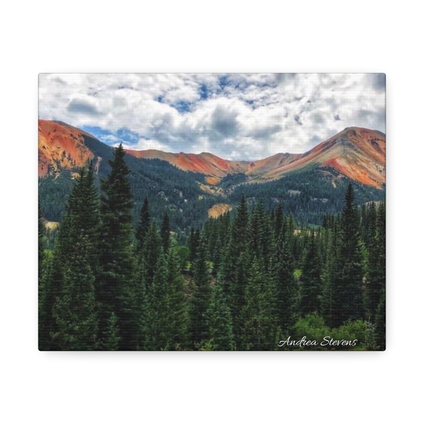 Colorado Mountain Landscape Stretched Canvas Art - Nature Wall Decor By Andrea Stevens