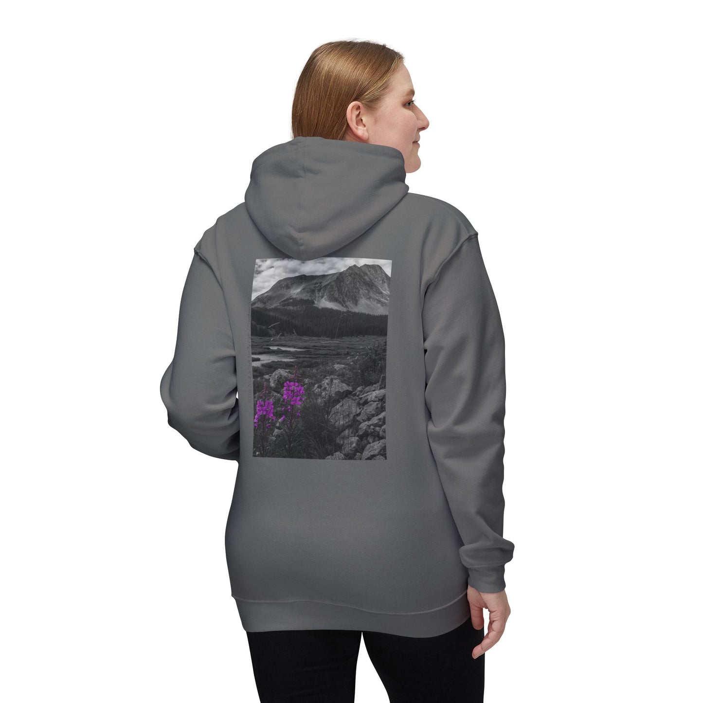 Nature-Inspired Unisex Hooded Sweatshirt - Made in USA, Outdoor Vibes, Gift for Nature Lovers, Photos  taken by the owner of The Narrow co and Cosy co Andrea Stevens