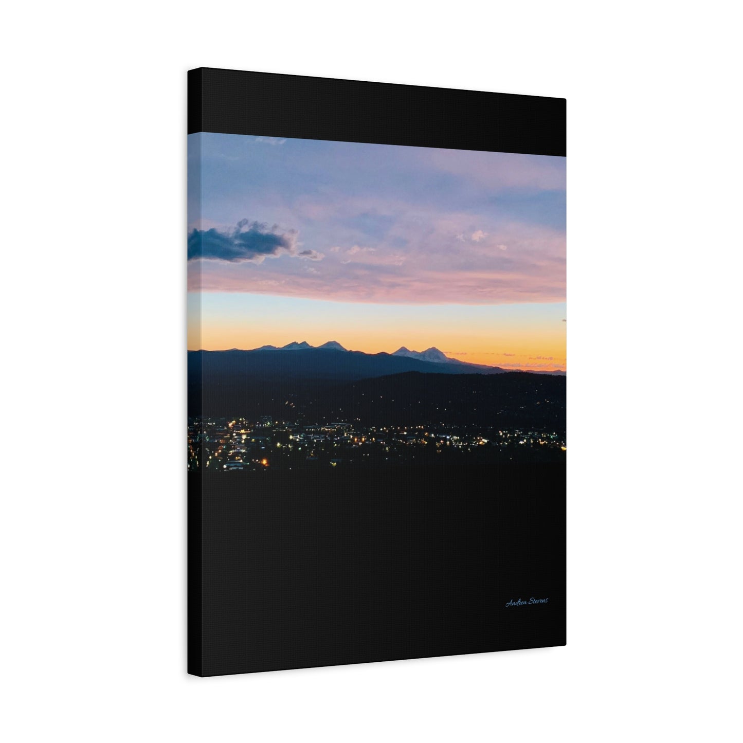 Serene Mountain Landscape Canvas Print - 1.25" Stretched Wall Art