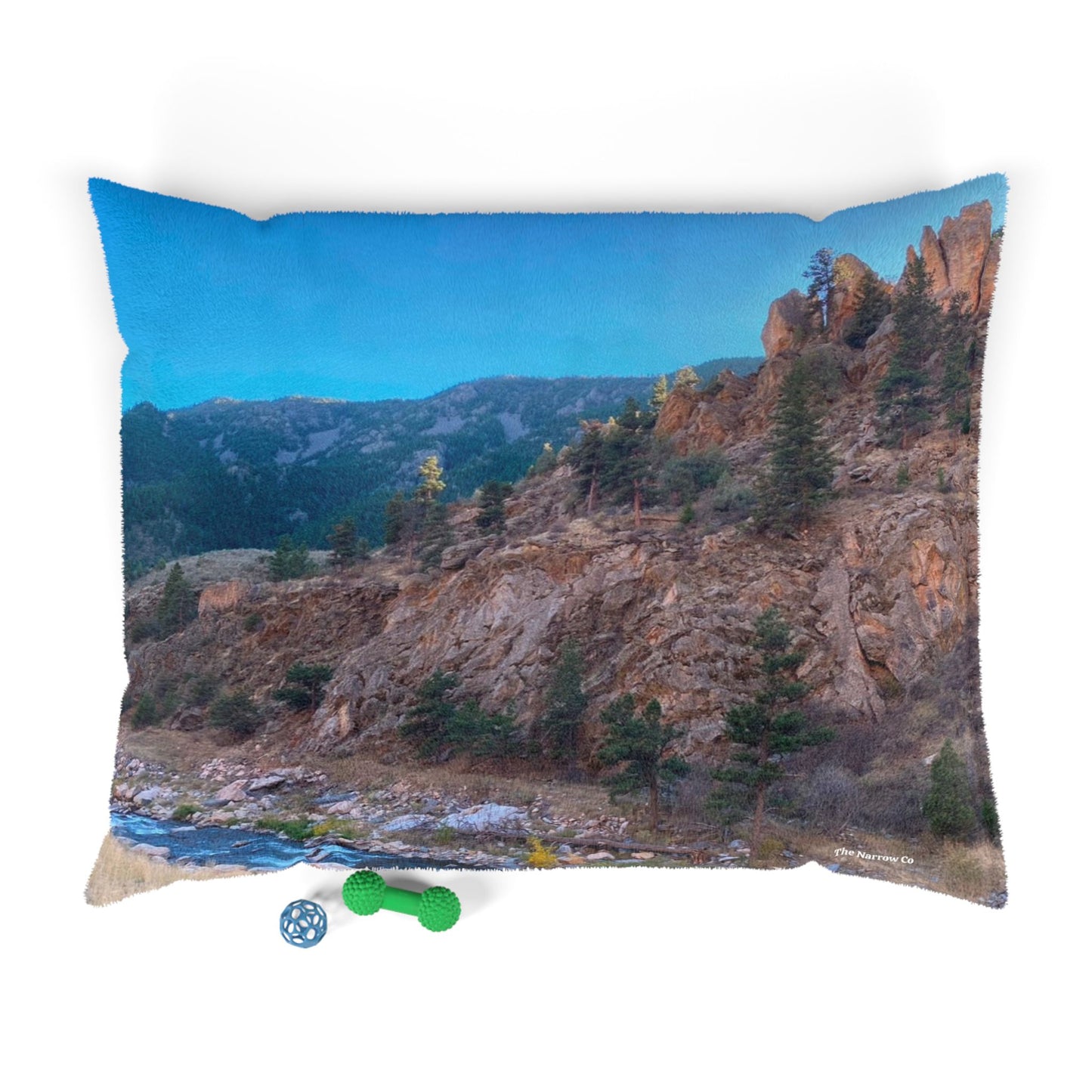 Scenic Mountain Pet Bed | Cozy Dog Bed, Cat Bed, Outdoor Decor, Animal Gift, Nature Lover's Bed