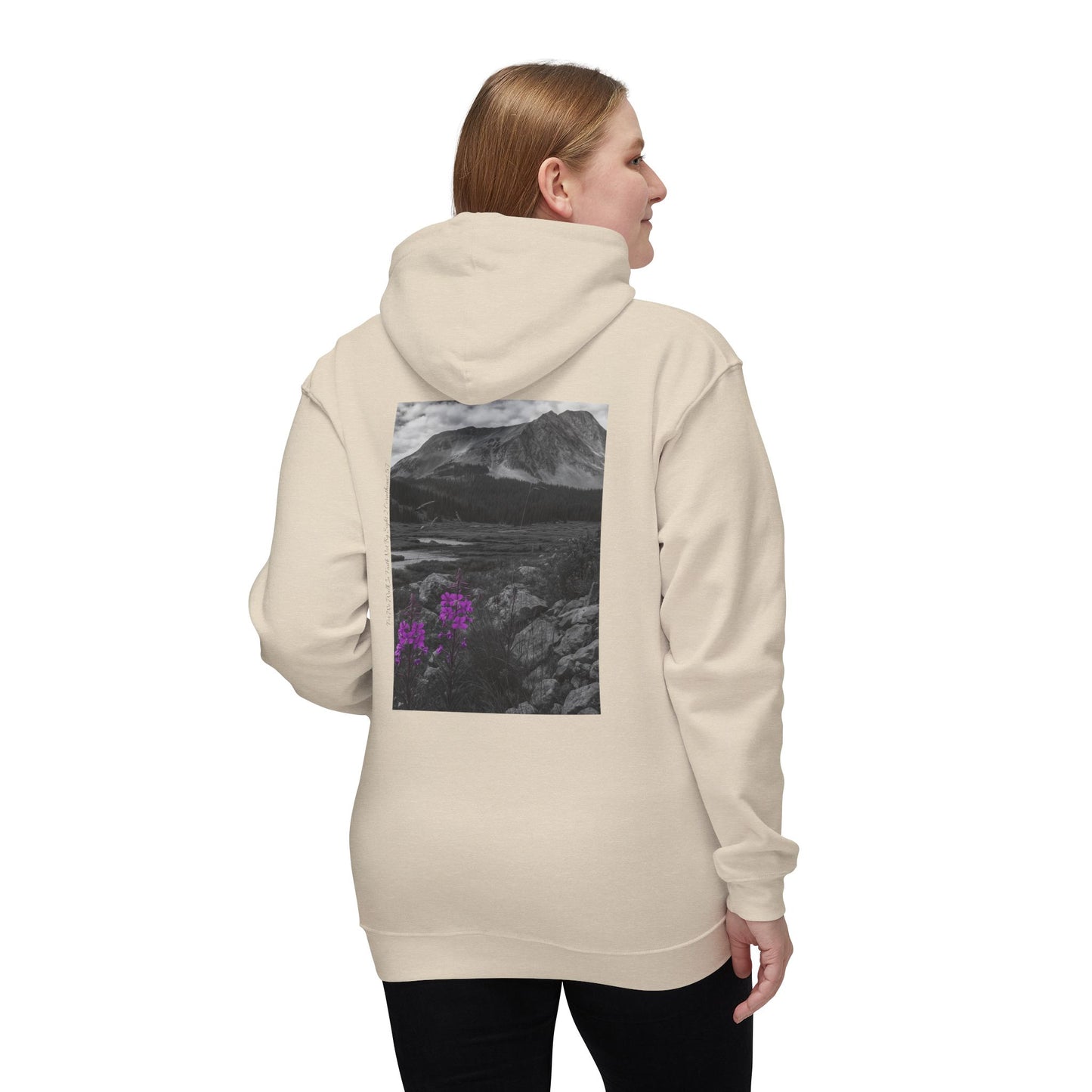 Nature-Inspired Unisex Hooded Sweatshirt - Made in USA, Outdoor Vibes, Gift for Nature Lovers, Photos  taken by the owner of The Narrow co and Cosy co Andrea Stevens