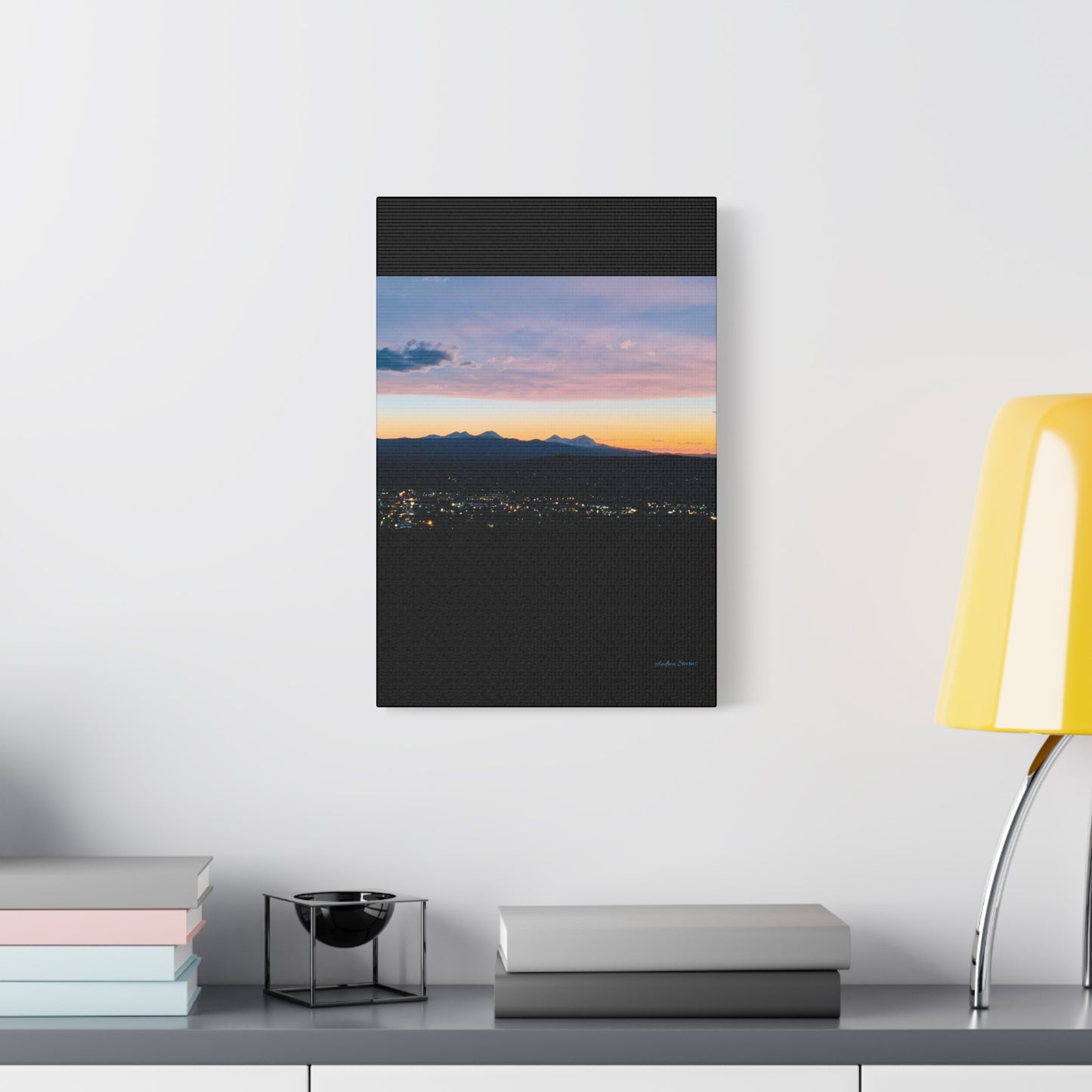 Serene Mountain Landscape Canvas Print - 1.25" Stretched Wall Art