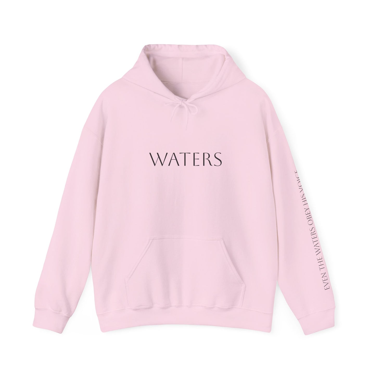 Minimalist Hoodie with 'WATERS' Text - Unisex Heavy Blend™