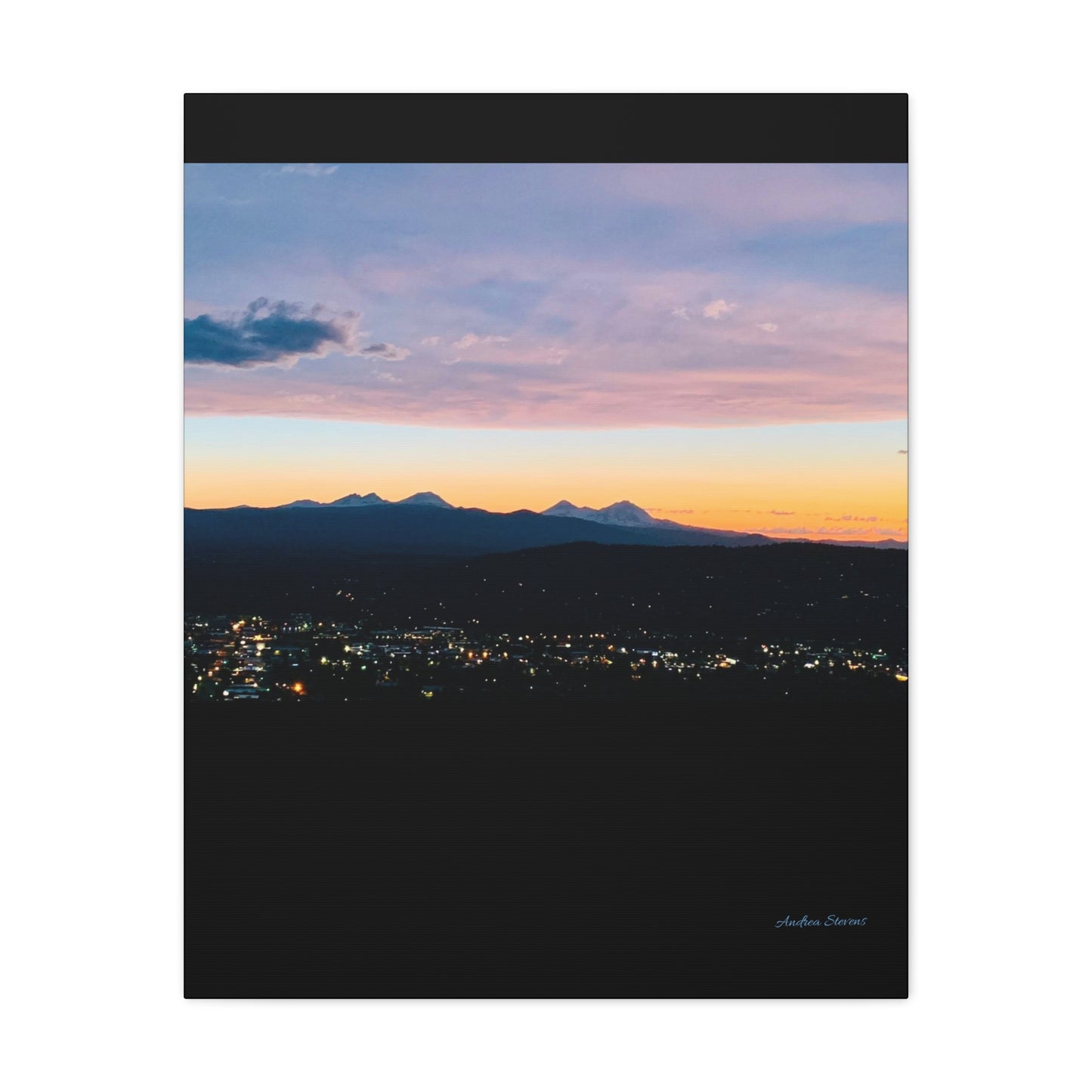 Serene Mountain Landscape Canvas Print - 1.25" Stretched Wall Art