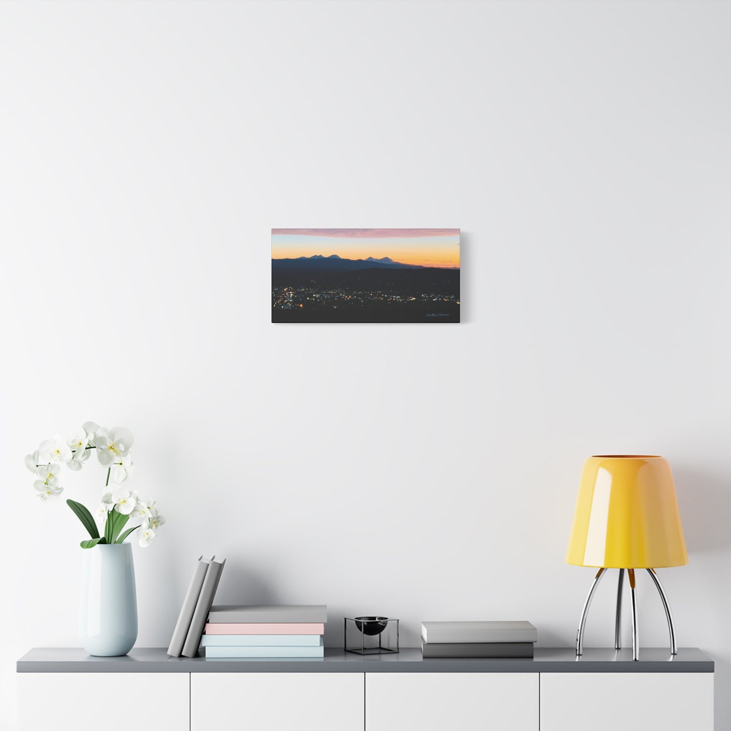 Serene Mountain Landscape Canvas Print - 1.25" Stretched Wall Art