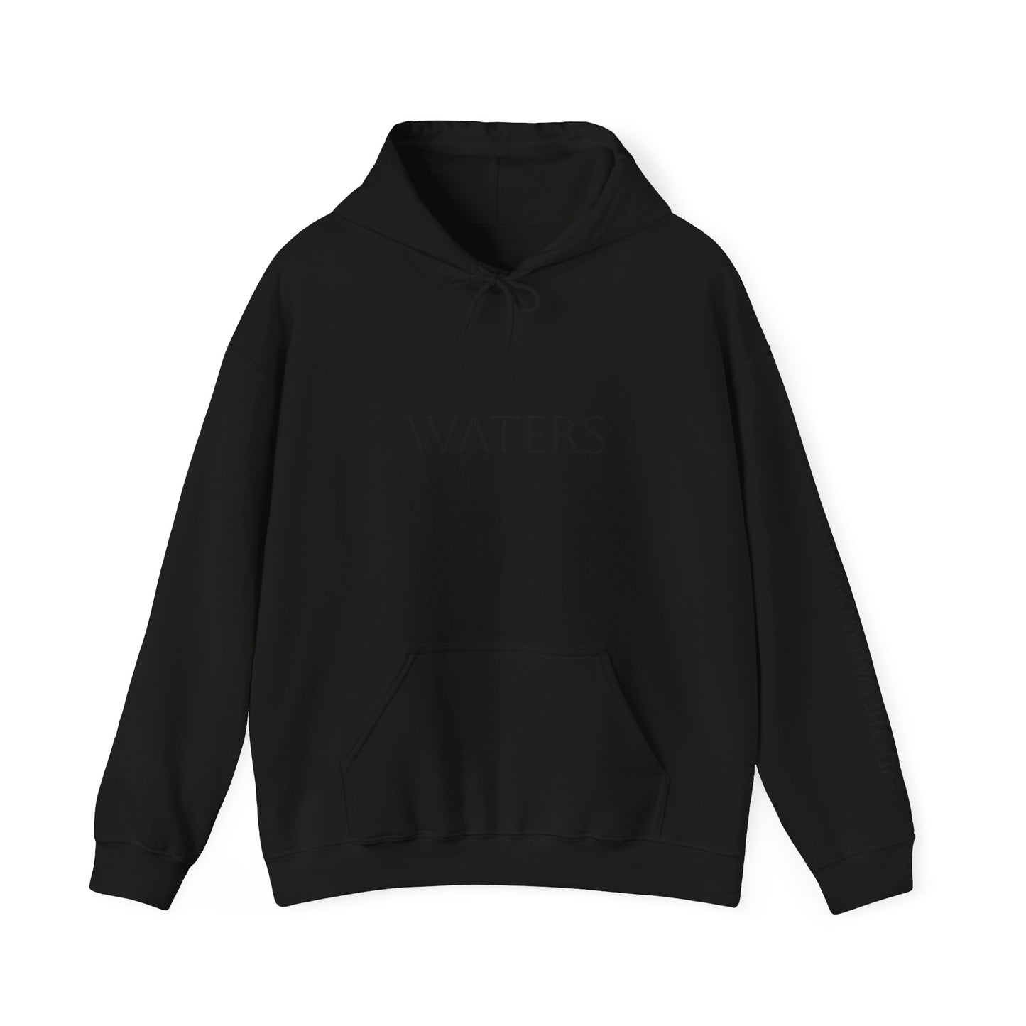Minimalist Hoodie with 'WATERS' Text - Unisex Heavy Blend™