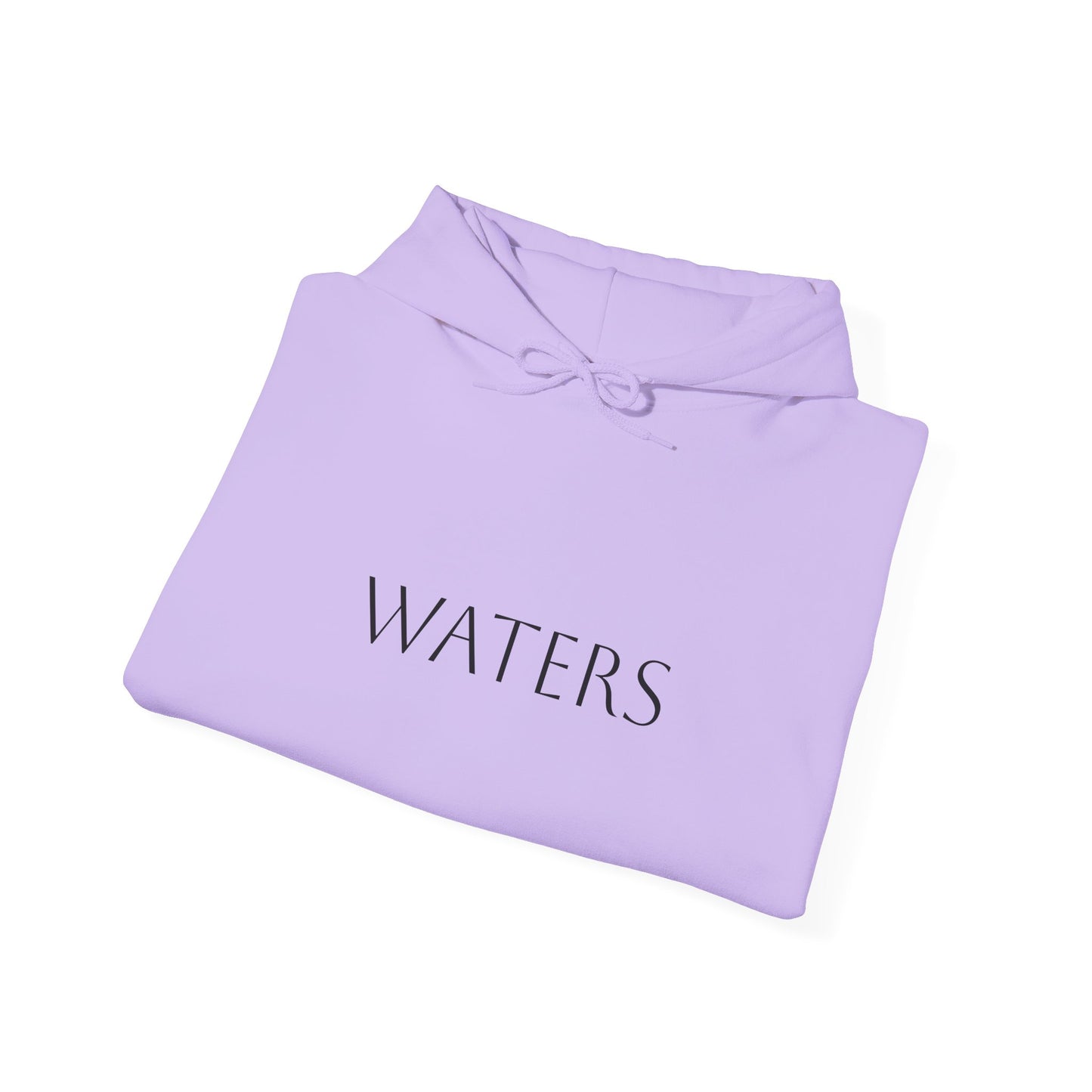 Minimalist Hoodie with 'WATERS' Text - Unisex Heavy Blend™