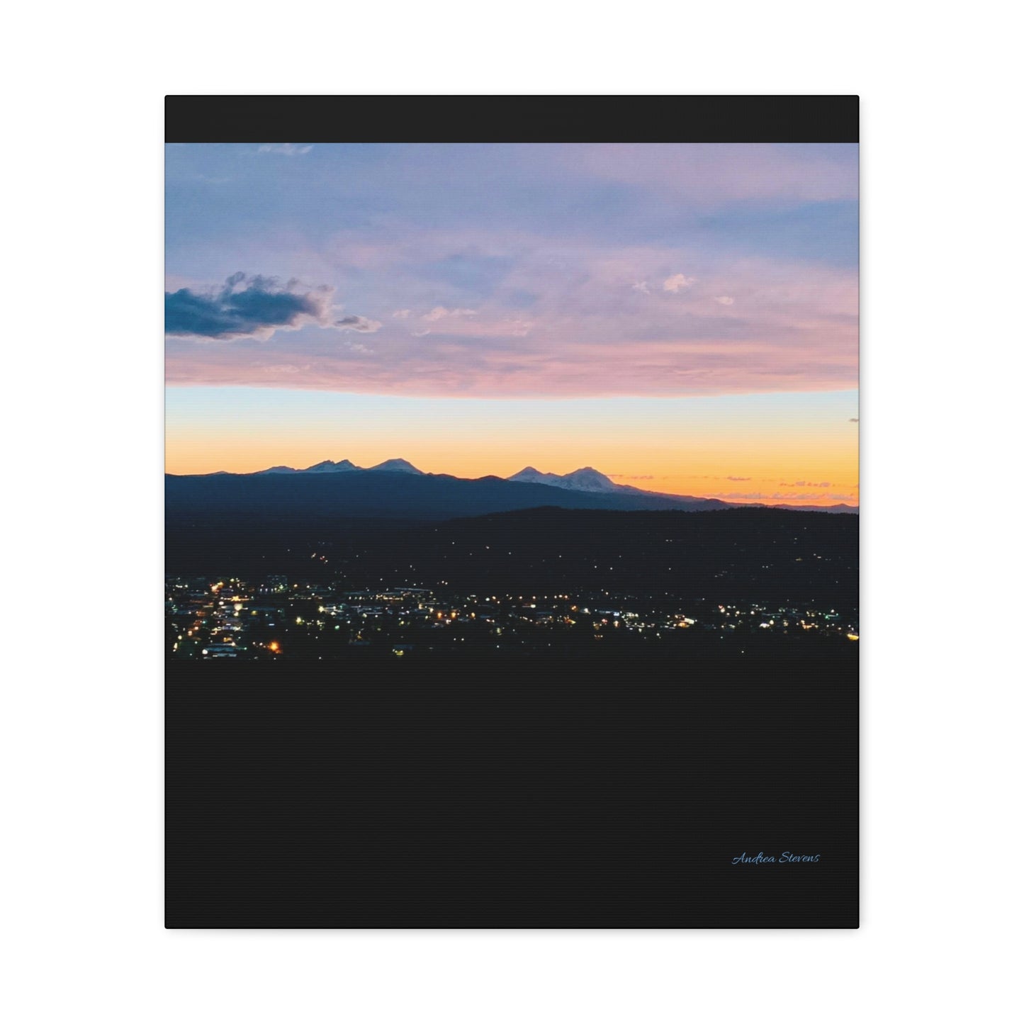 Serene Mountain Landscape Canvas Print - 1.25" Stretched Wall Art