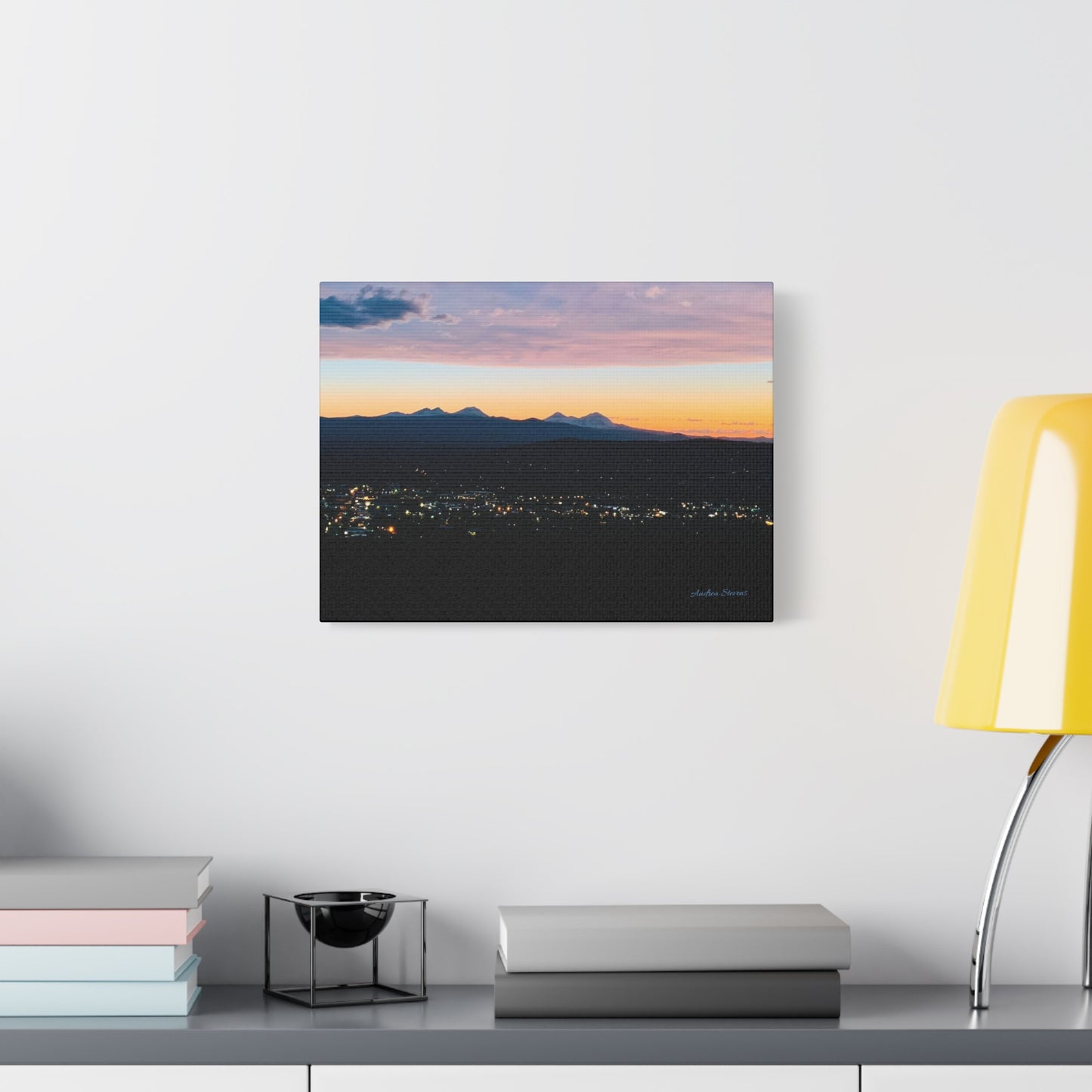 Serene Mountain Landscape Canvas Print - 1.25" Stretched Wall Art