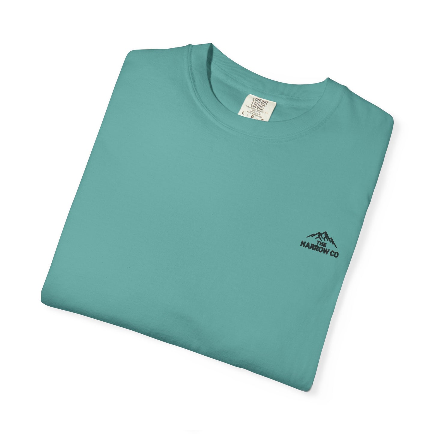Bend Oregon Pilot Butte Unisex Garment-Dyed T-Shirt with Mountain Sunset Design - Casual Stylish Tee by Andrea Stevens