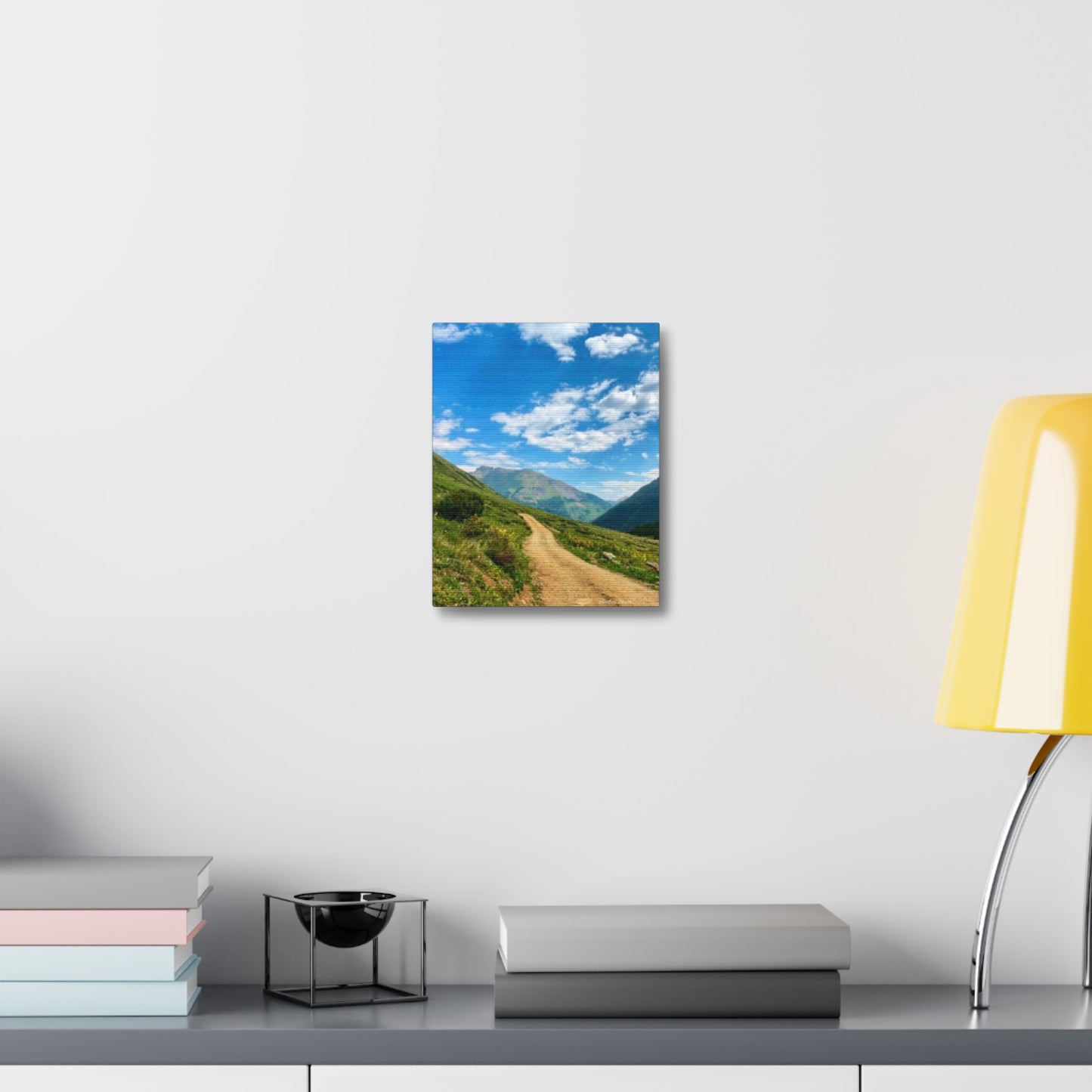 Colorado Scenic Inspirational Stretched Canvas - Mountain Off Roading Path Artwork by Andrea Stevens