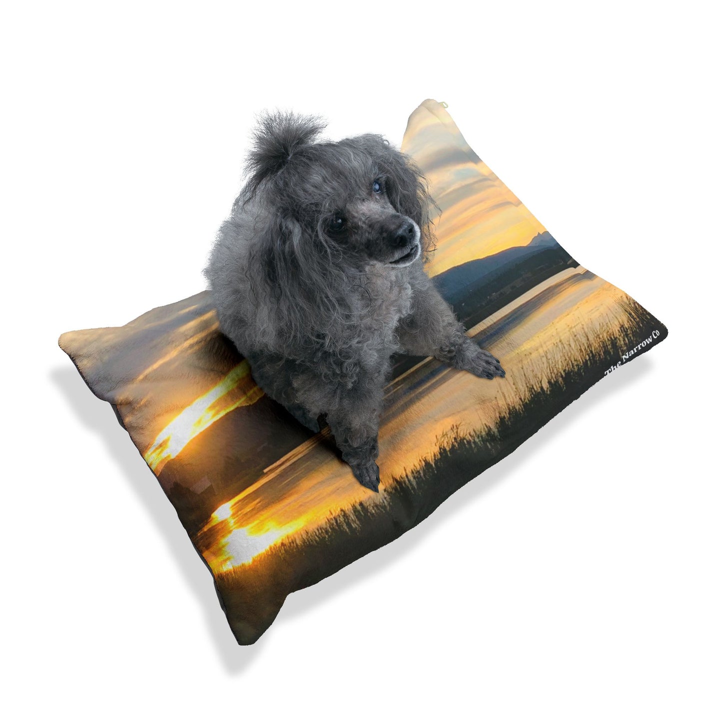 Cozy Sunset Pet Bed - Perfect for Dogs & Cats, Plush Bed for Pets, Decorative Pet Furniture, Great Gift for Pet Lovers
