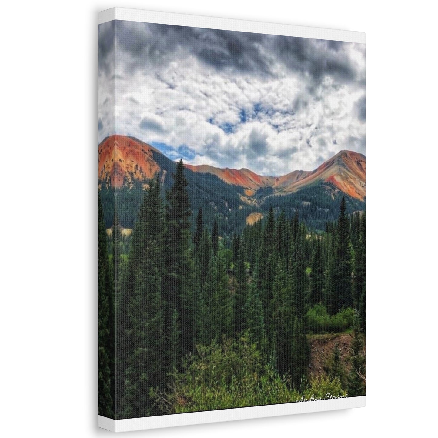 Colorado Mountain Landscape Stretched Canvas Art - Nature Wall Decor By Andrea Stevens