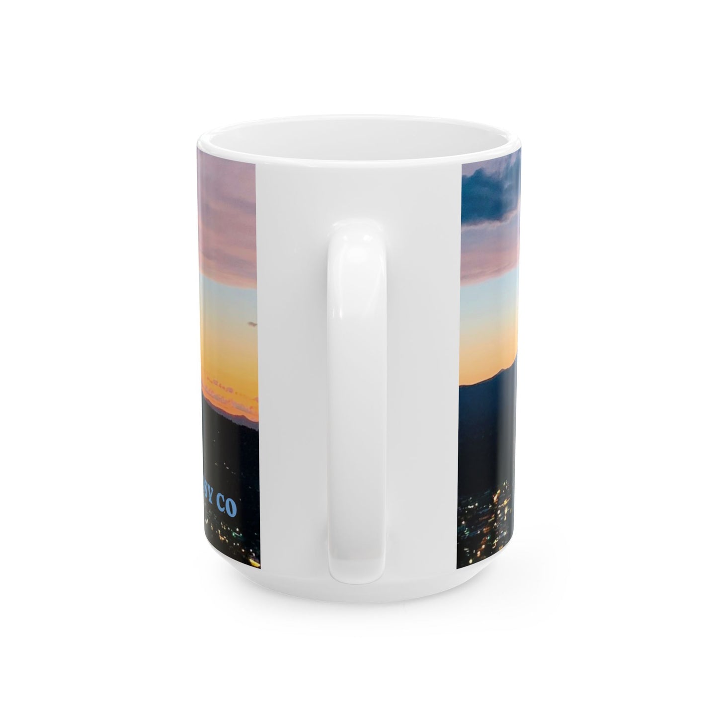 Bend Oregon, Pilot Butte Serene Mountain View Ceramic Mug - Perfect for Coffee Lovers and Nature Enthusiasts by Andrea Stevens