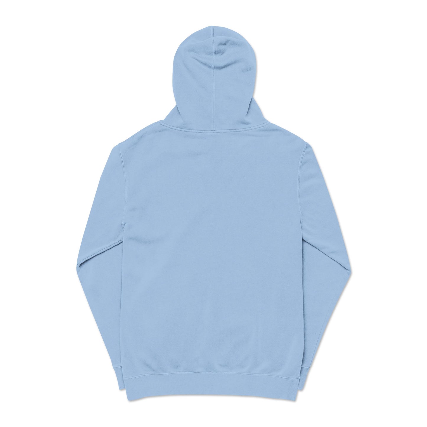 Cozy Unisex Pigment-Dyed Hoodie with Elegant Embroidery