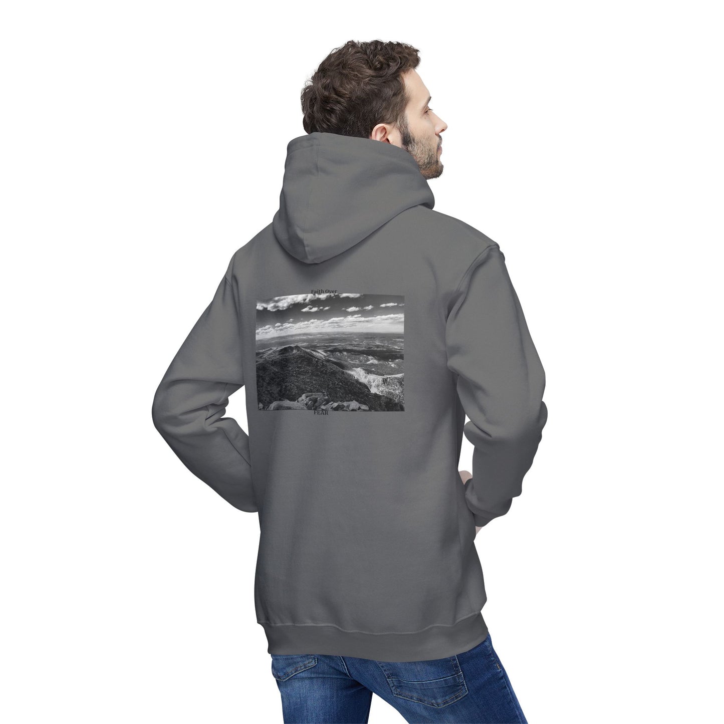 Pikes Peak in Colorado Unisex Hooded Sweatshirt with Scenic Landscape Print - Cozy & Stylish by Andrea Stevens