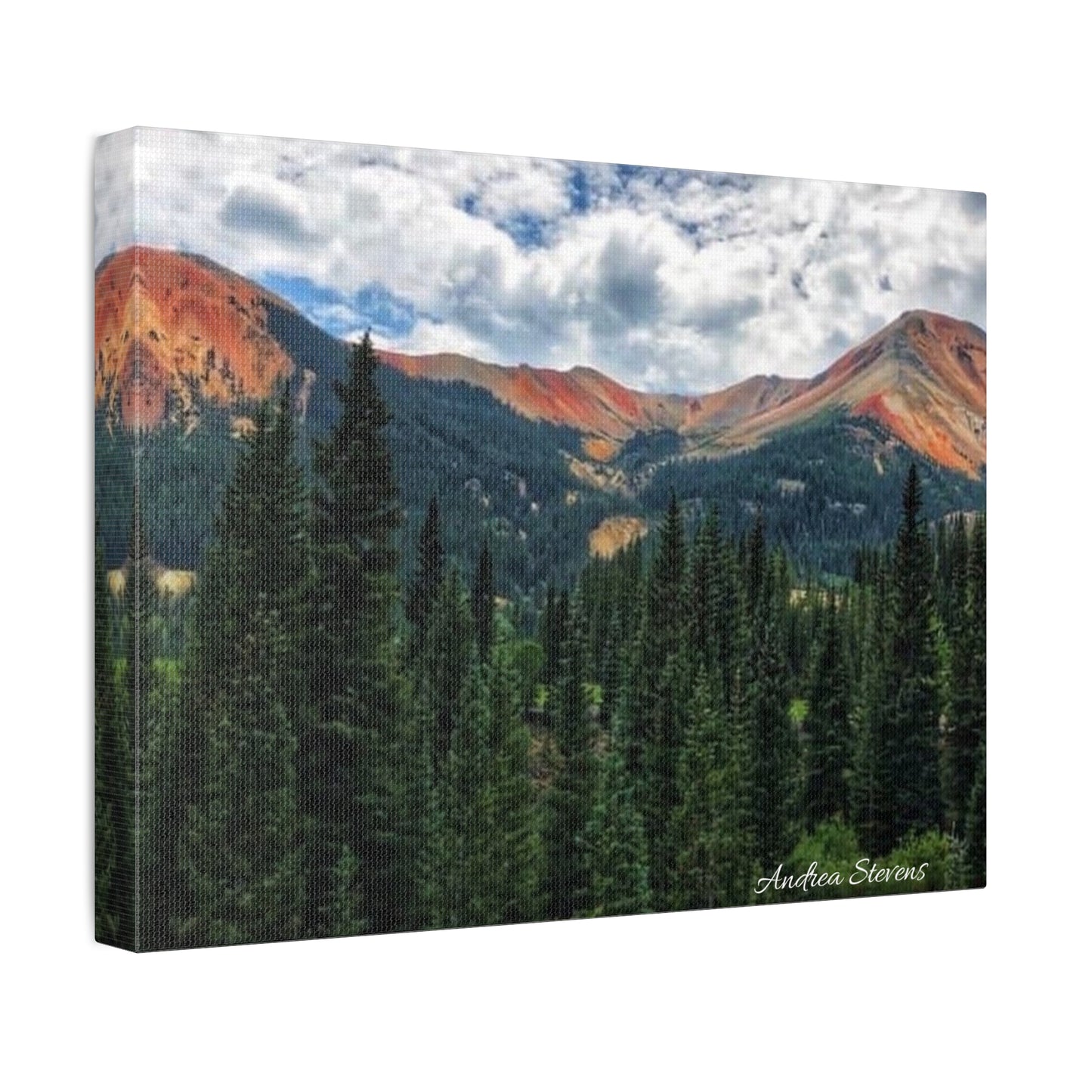 Colorado Mountain Landscape Stretched Canvas Art - Nature Wall Decor By Andrea Stevens