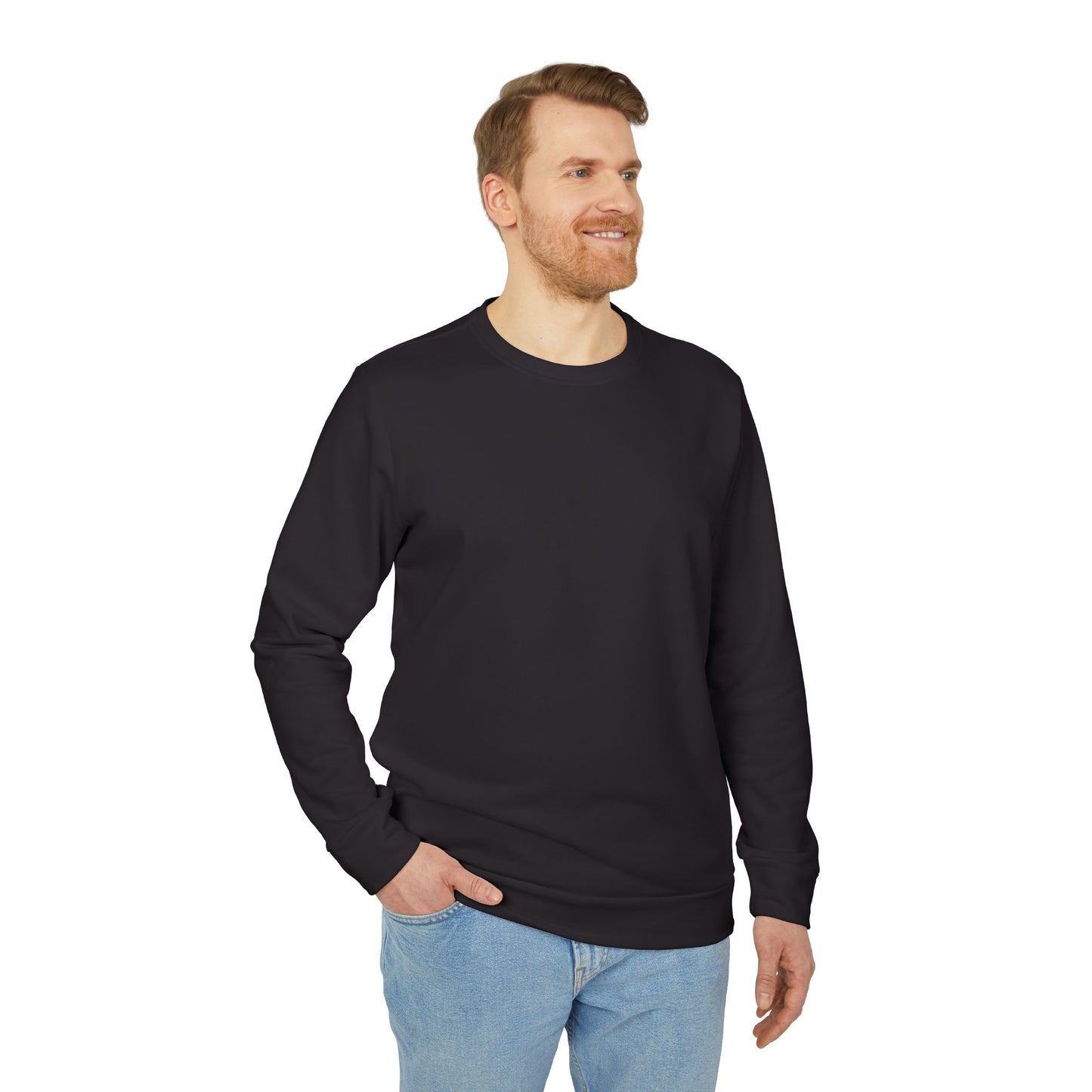 Unisex Fleece Crewneck Sweatshirt - The Narrow Co. Mountain Design