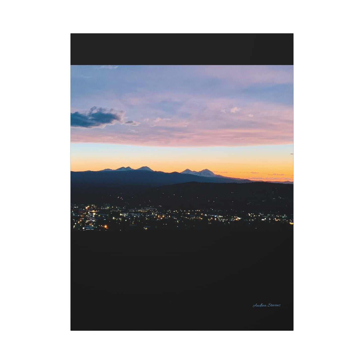 Serene Mountain Landscape Canvas Print - 1.25" Stretched Wall Art