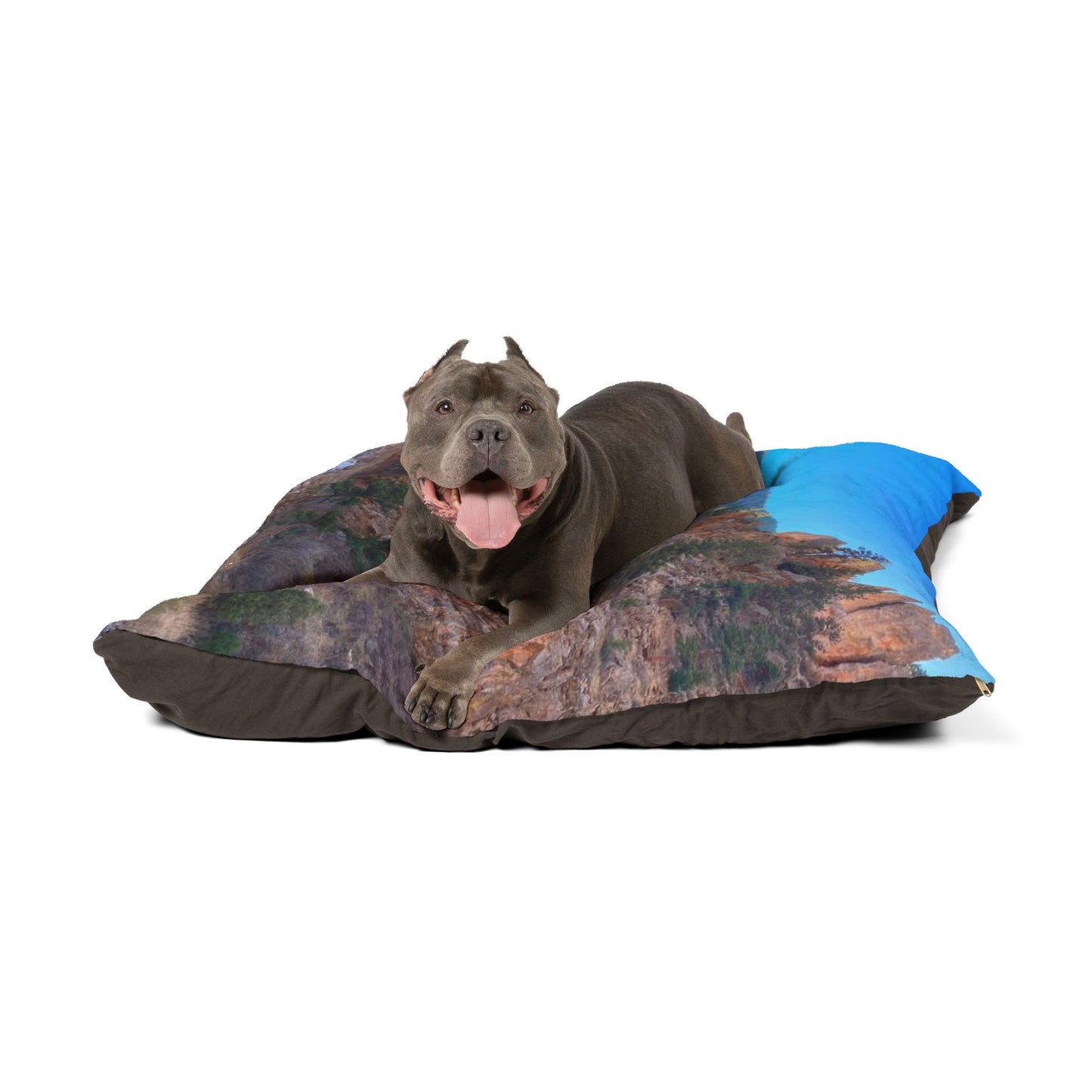 Scenic Mountain Pet Bed | Cozy Dog Bed, Cat Bed, Outdoor Decor, Animal Gift, Nature Lover's Bed