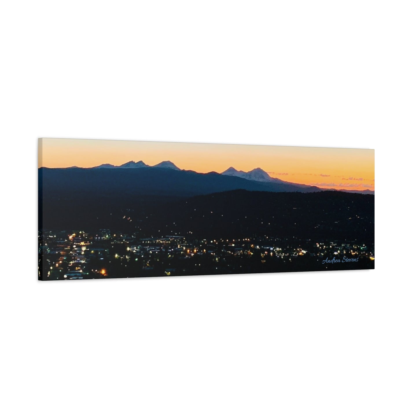Serene Mountain Landscape Canvas Print - 1.25" Stretched Wall Art