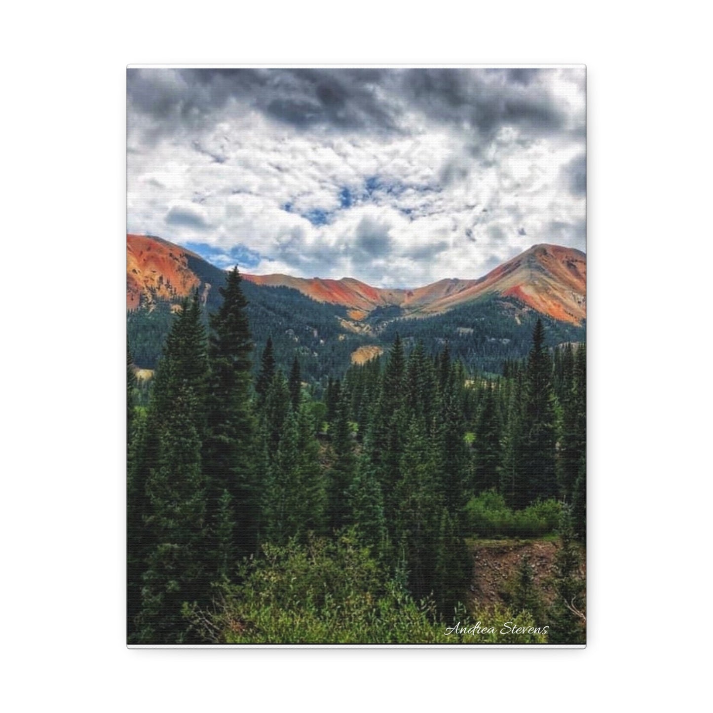 Colorado Mountain Landscape Stretched Canvas Art - Nature Wall Decor By Andrea Stevens