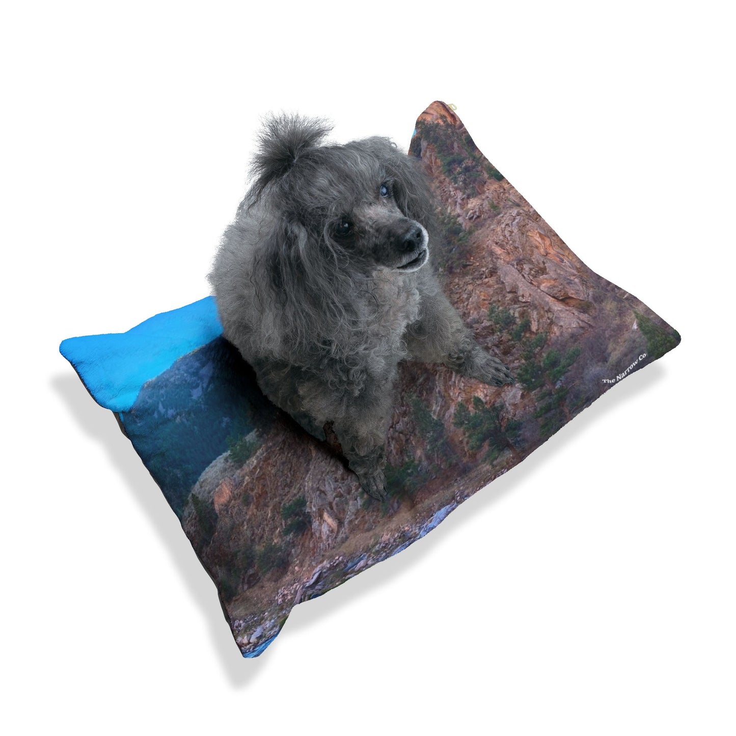 Scenic Mountain Pet Bed | Cozy Dog Bed, Cat Bed, Outdoor Decor, Animal Gift, Nature Lover's Bed