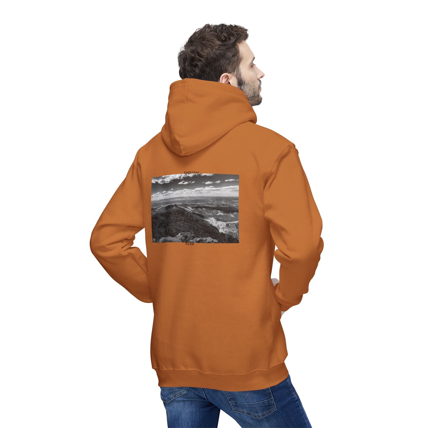 Pikes Peak in Colorado Unisex Hooded Sweatshirt with Scenic Landscape Print - Cozy & Stylish by Andrea Stevens