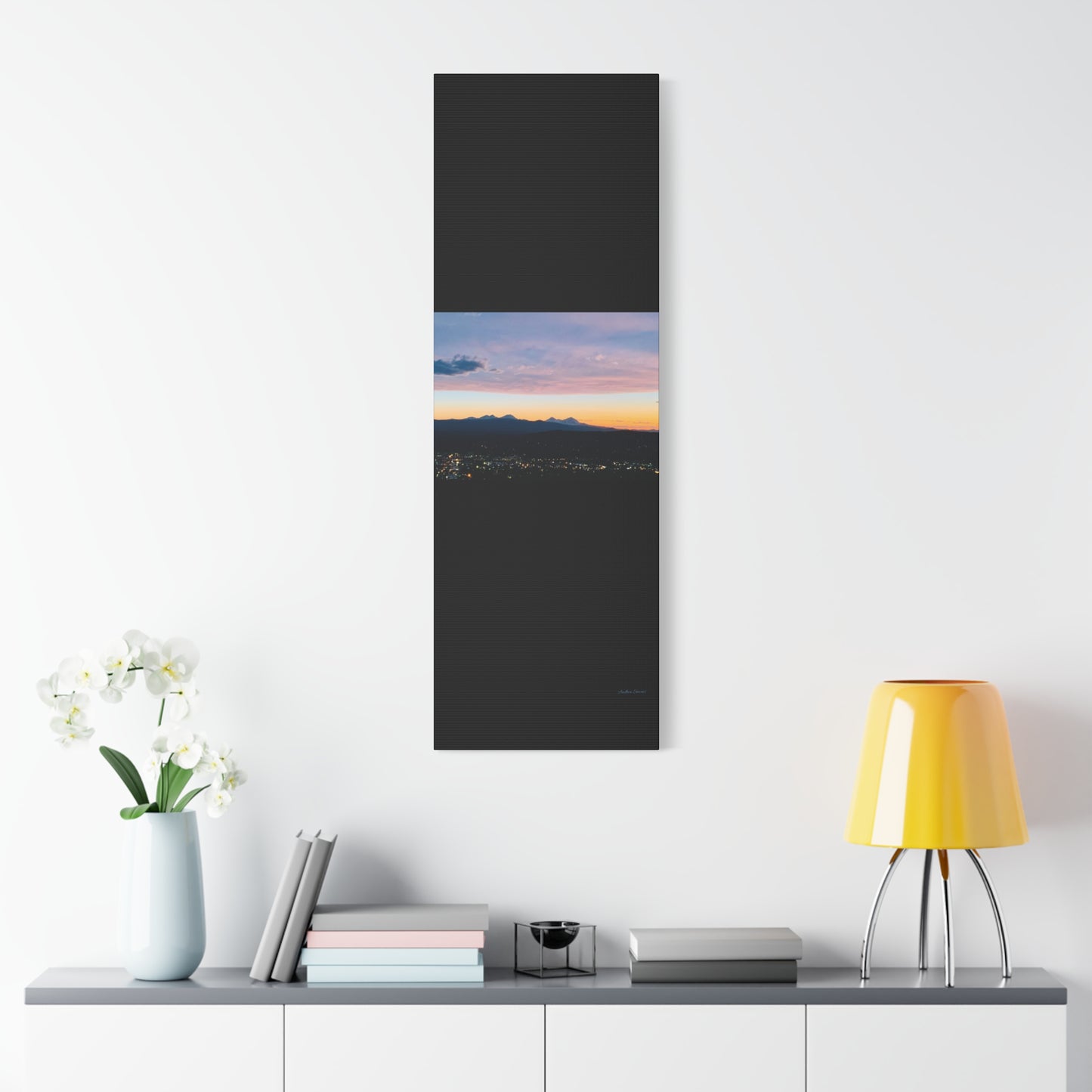 Serene Mountain Landscape Canvas Print - 1.25" Stretched Wall Art