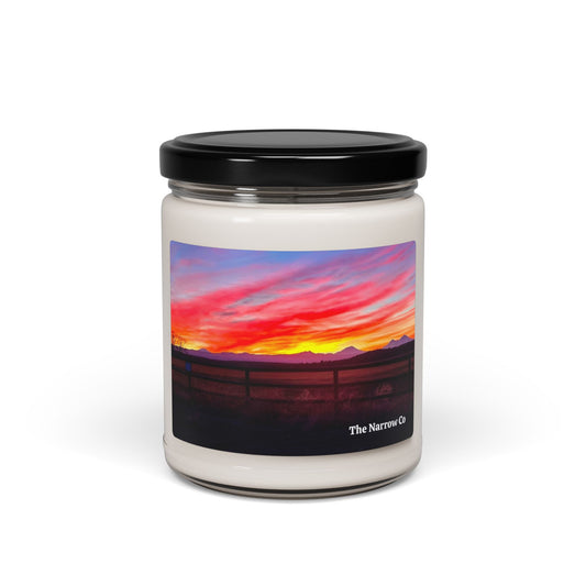 Sunset Bliss Scented Soy Candle - 9oz Aromatherapy Candle for Home Decor & Relaxation