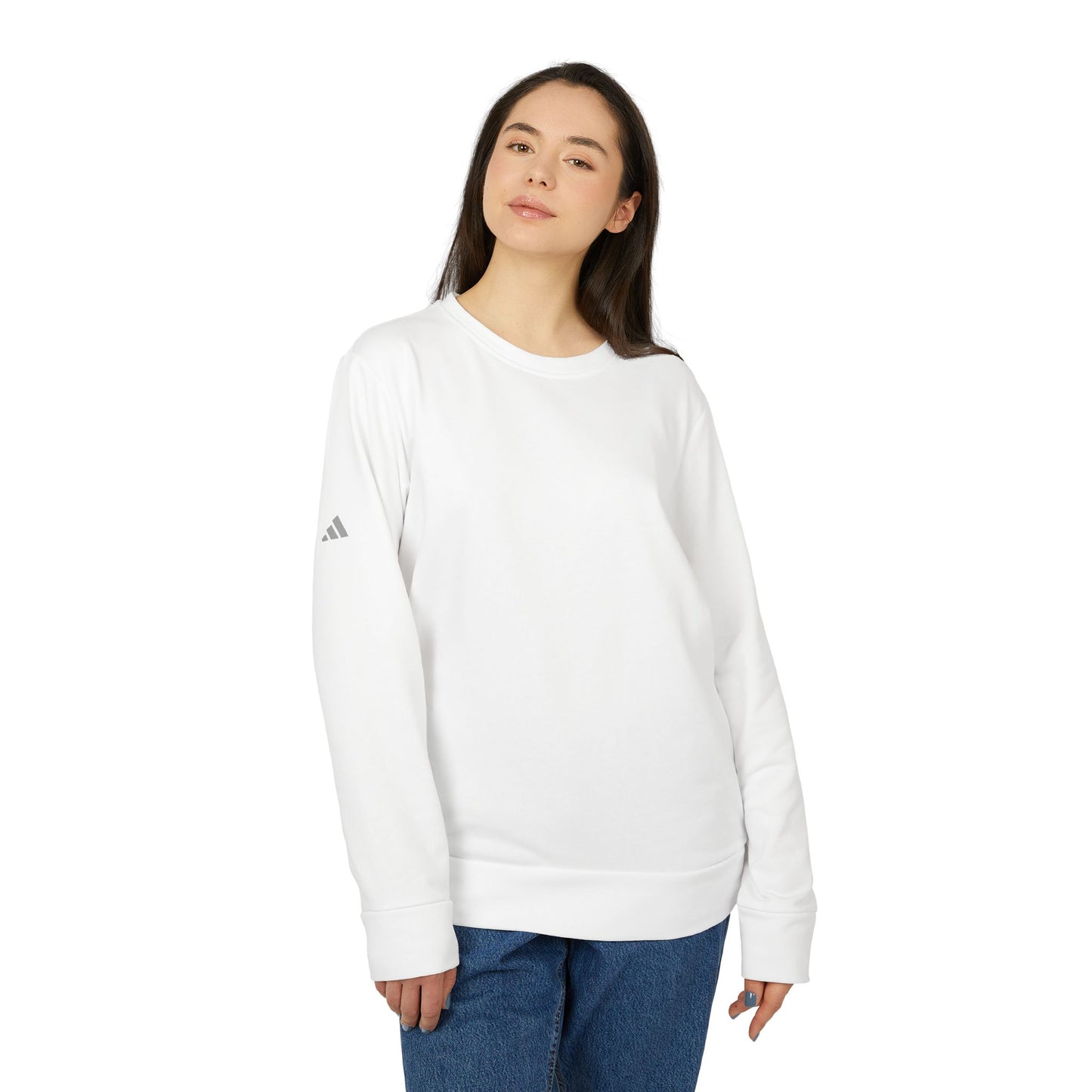 Unisex Fleece Crewneck Sweatshirt - The Narrow Co. Mountain Design