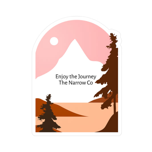 Enjoy the Journey Vinyl Decals - Nature Inspired Stickers for Adventurers