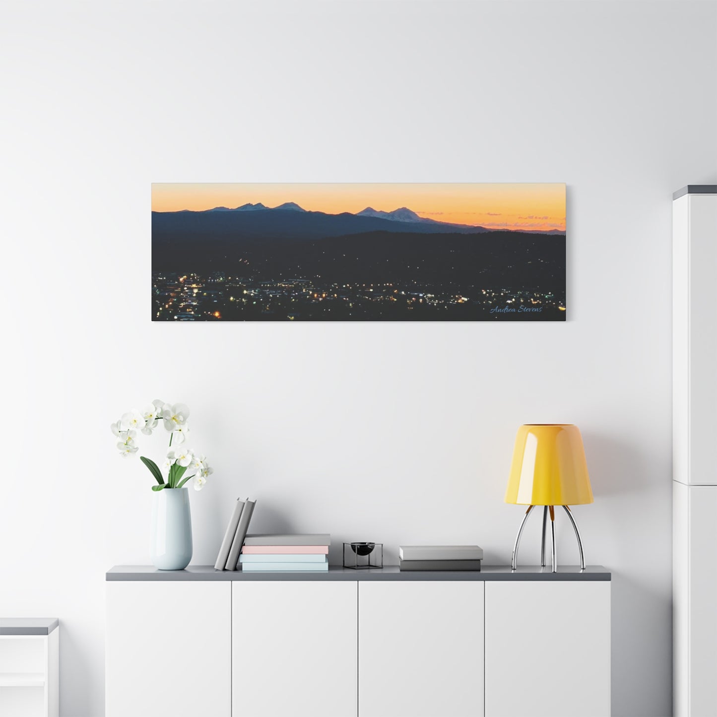 Serene Mountain Landscape Canvas Print - 1.25" Stretched Wall Art