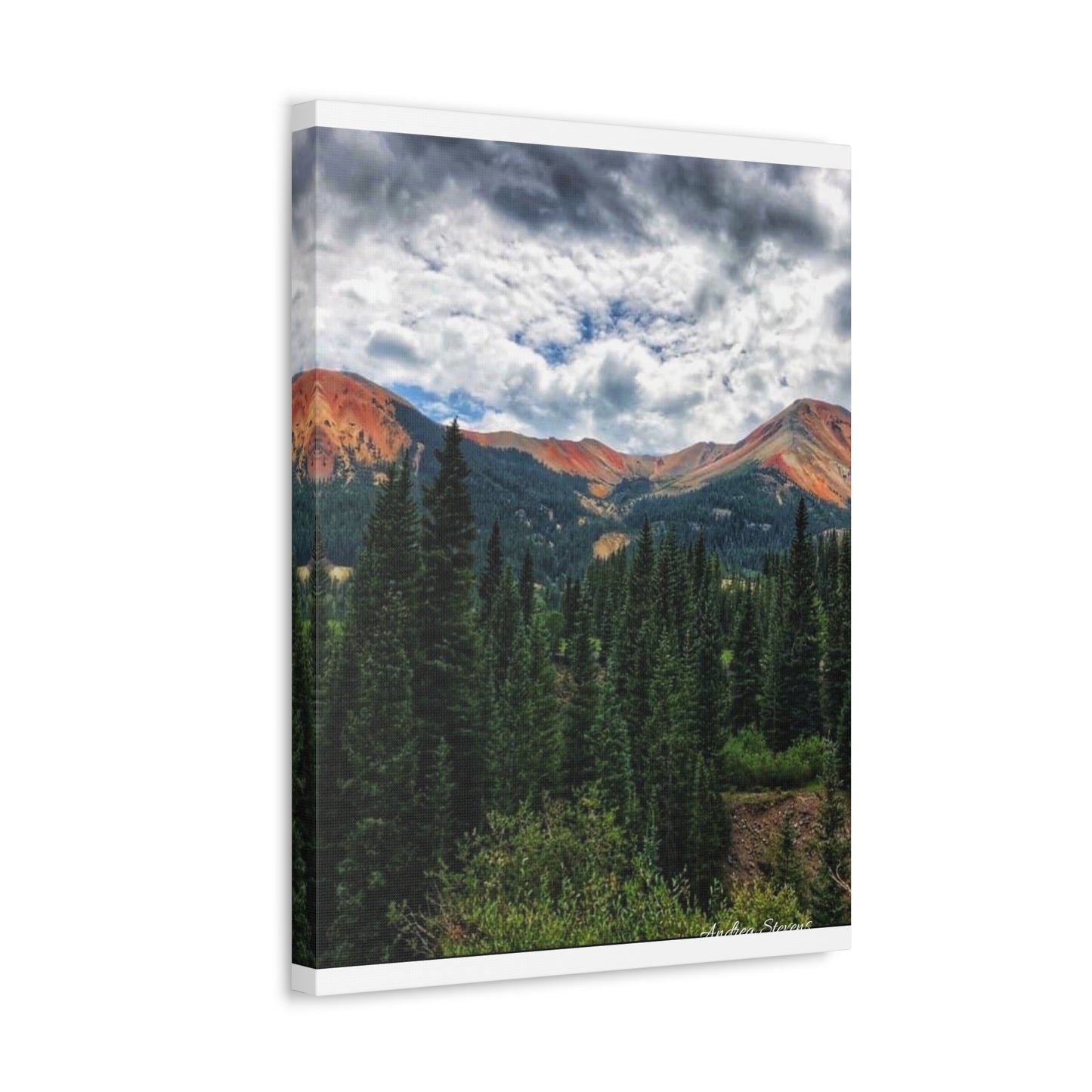 Colorado Mountain Landscape Stretched Canvas Art - Nature Wall Decor By Andrea Stevens