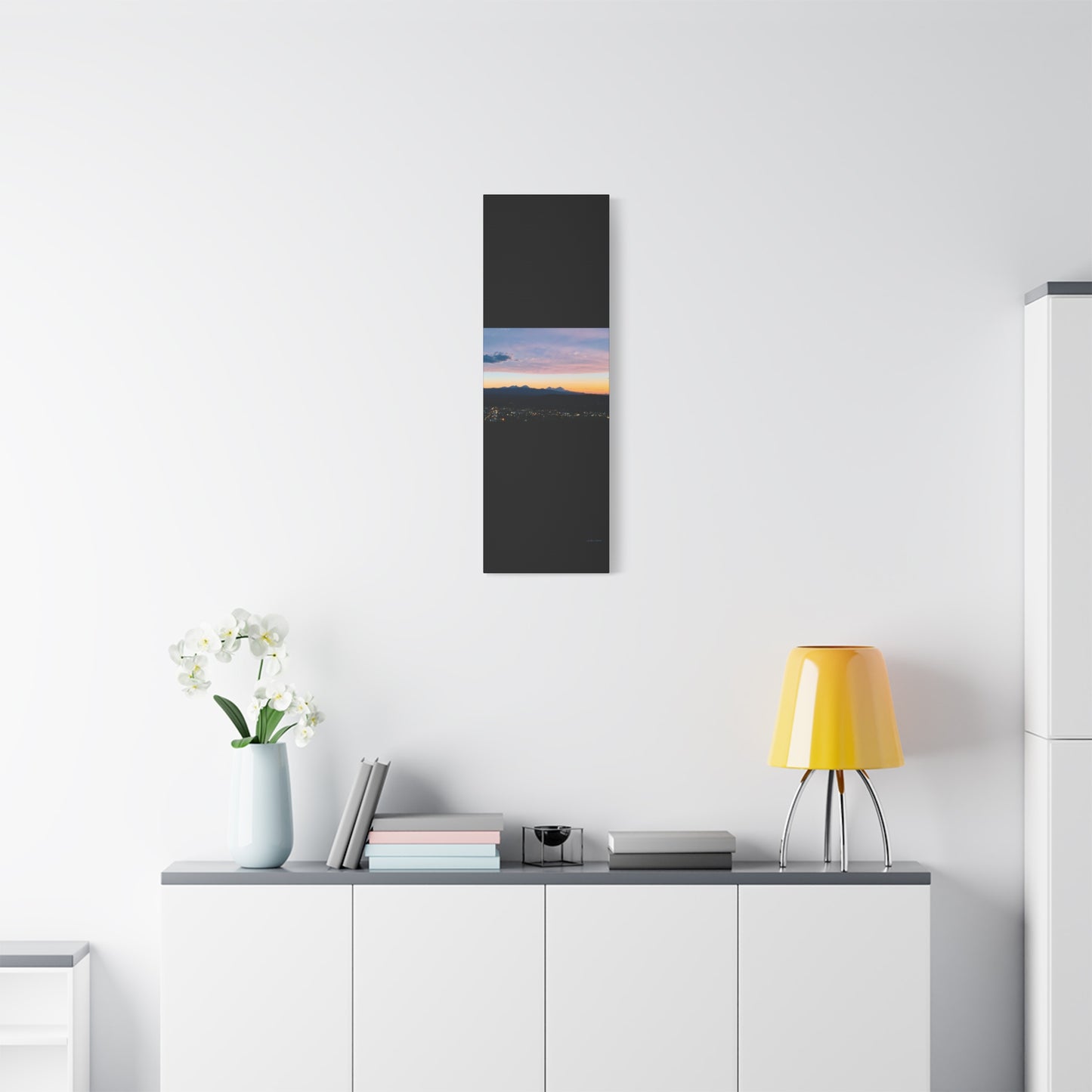 Serene Mountain Landscape Canvas Print - 1.25" Stretched Wall Art