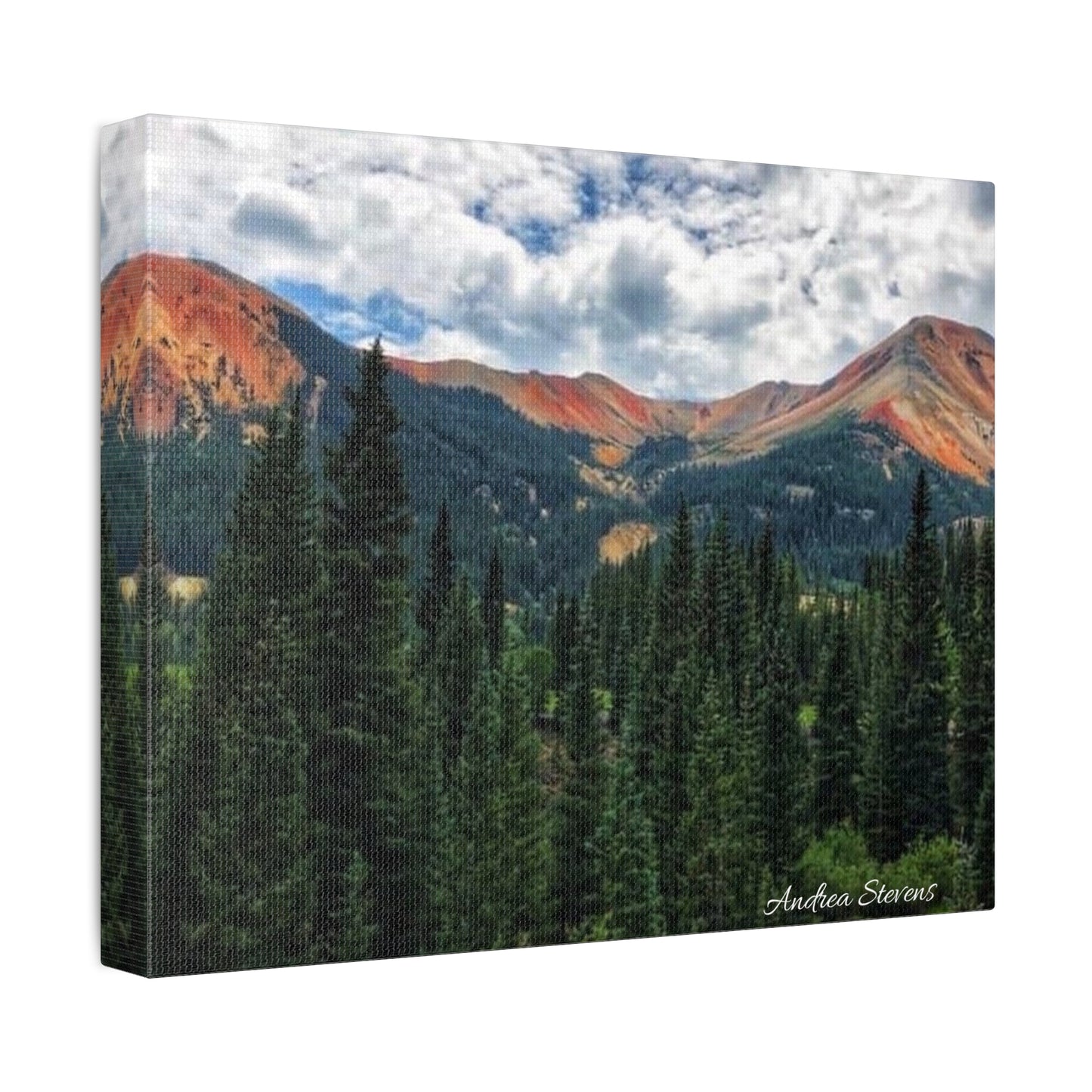 Colorado Mountain Landscape Stretched Canvas Art - Nature Wall Decor By Andrea Stevens