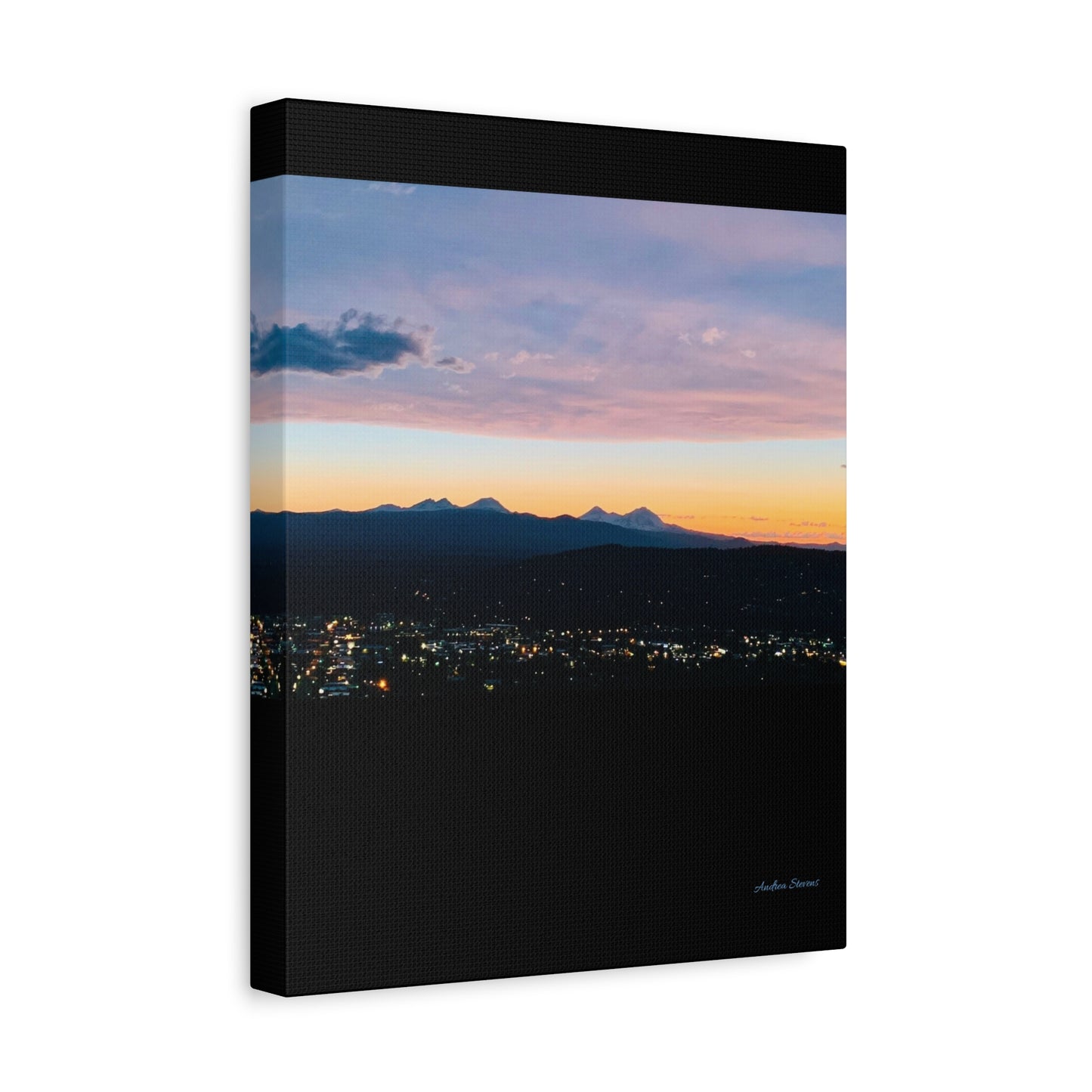 Serene Mountain Landscape Canvas Print - 1.25" Stretched Wall Art