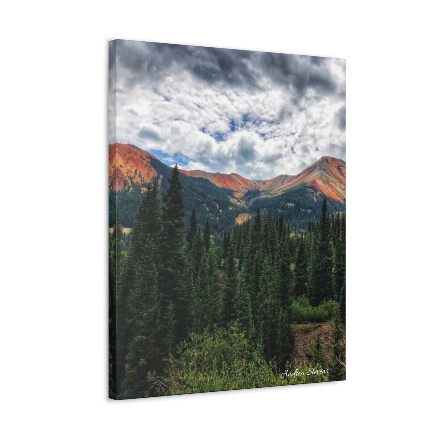 Colorado Mountain Landscape Stretched Canvas Art - Nature Wall Decor By Andrea Stevens