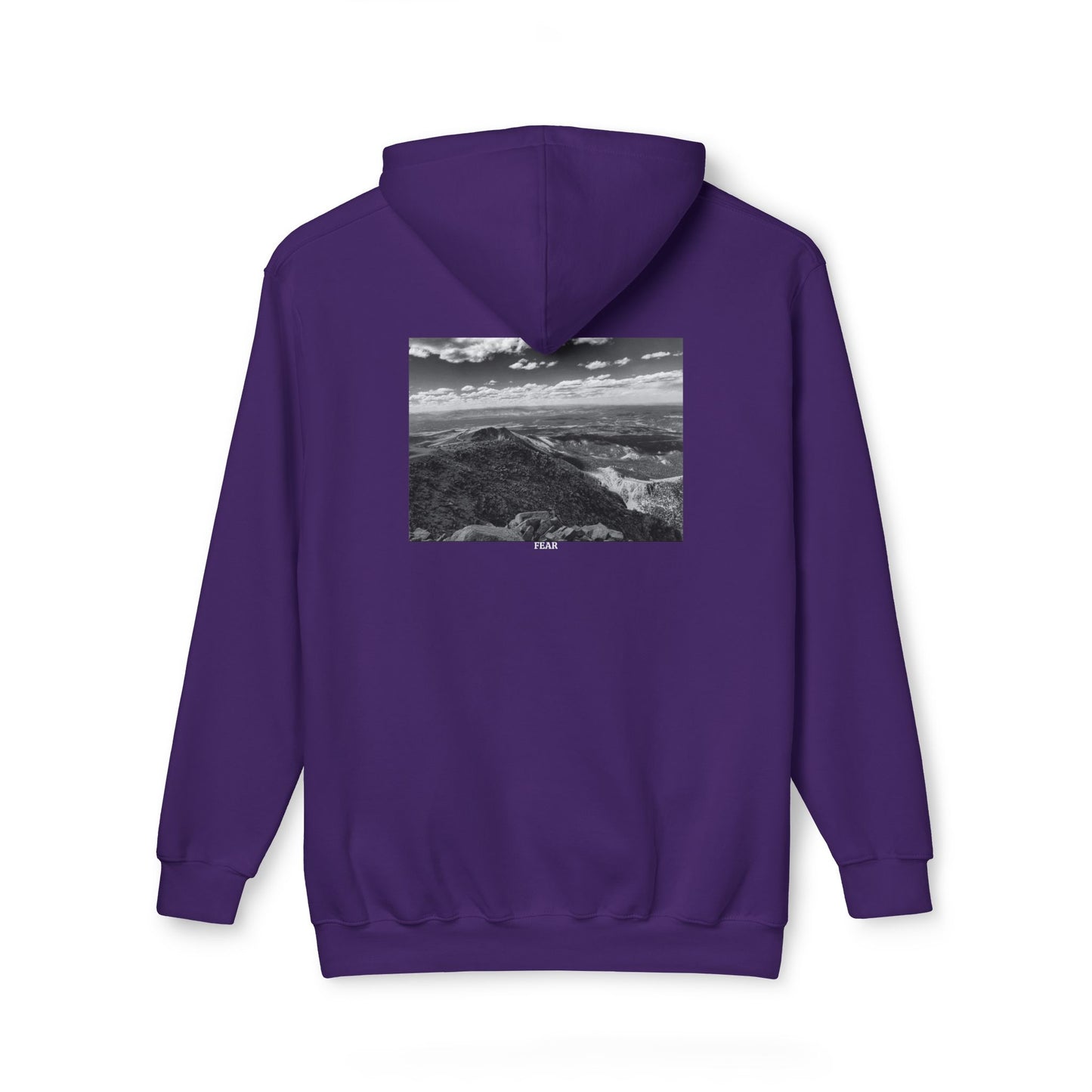 Pikes Peak in Colorado Unisex Hooded Sweatshirt with Scenic Landscape Print - Cozy & Stylish by Andrea Stevens