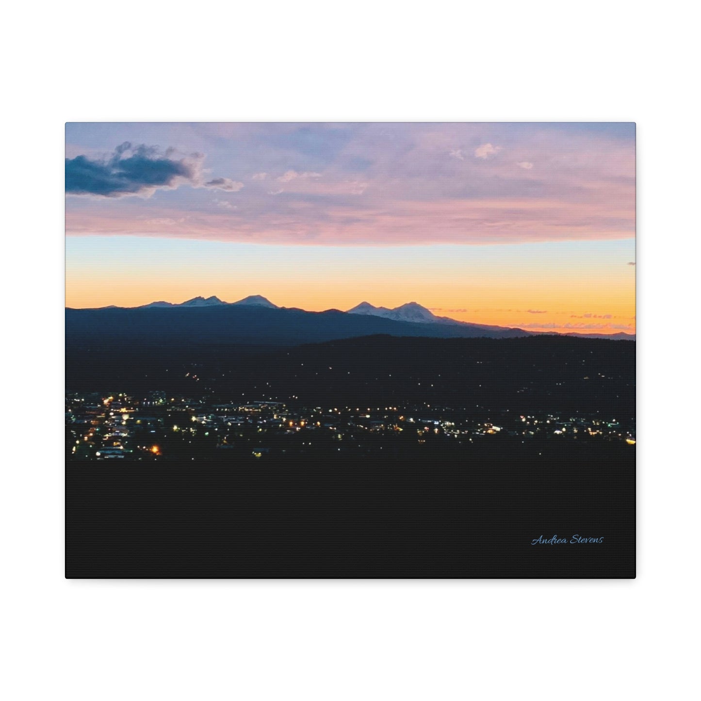 Serene Mountain Landscape Canvas Print - 1.25" Stretched Wall Art