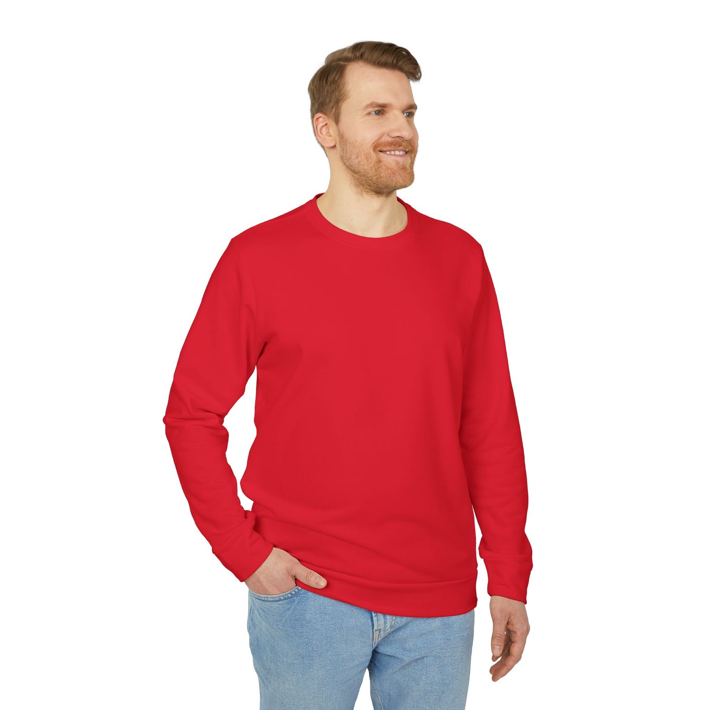Unisex Fleece Crewneck Sweatshirt - The Narrow Co. Mountain Design