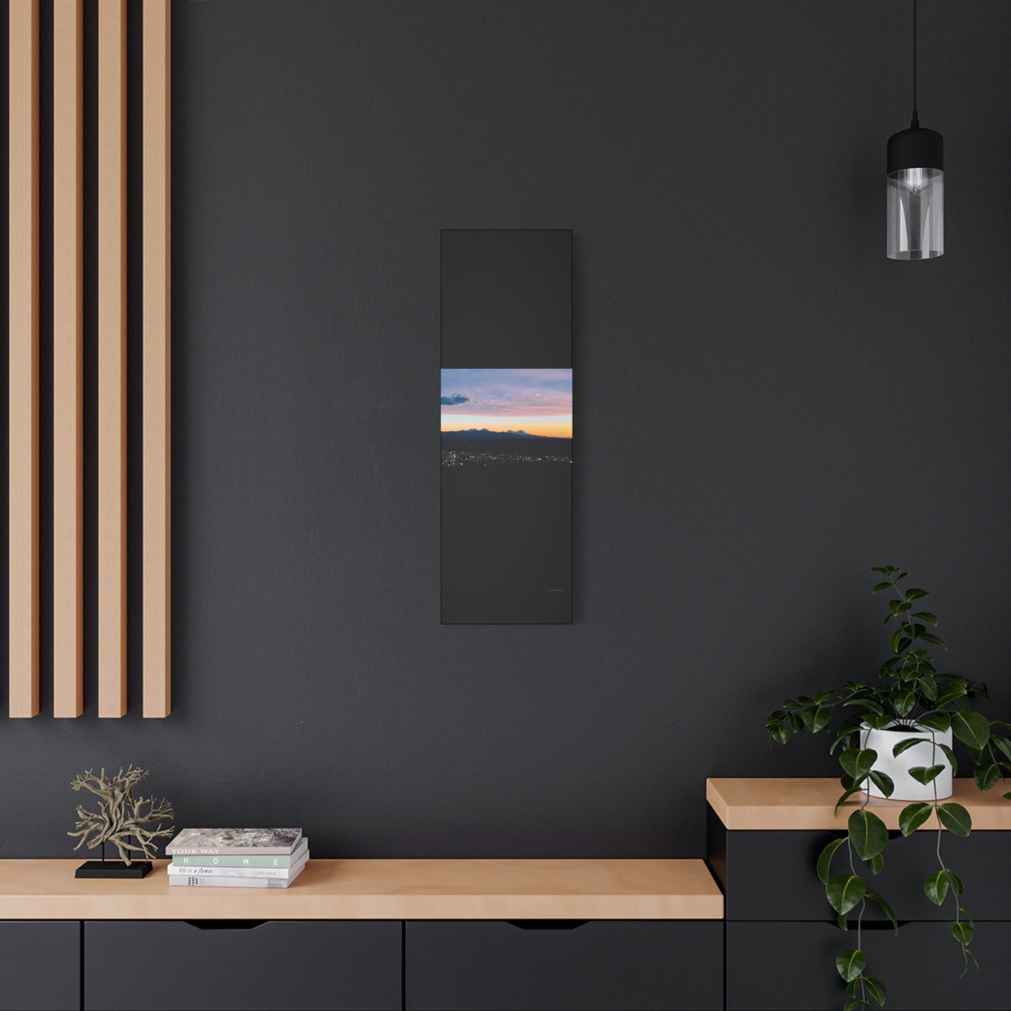 Serene Mountain Landscape Canvas Print - 1.25" Stretched Wall Art