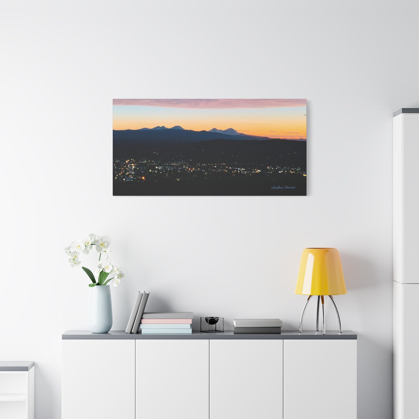 Serene Mountain Landscape Canvas Print - 1.25" Stretched Wall Art