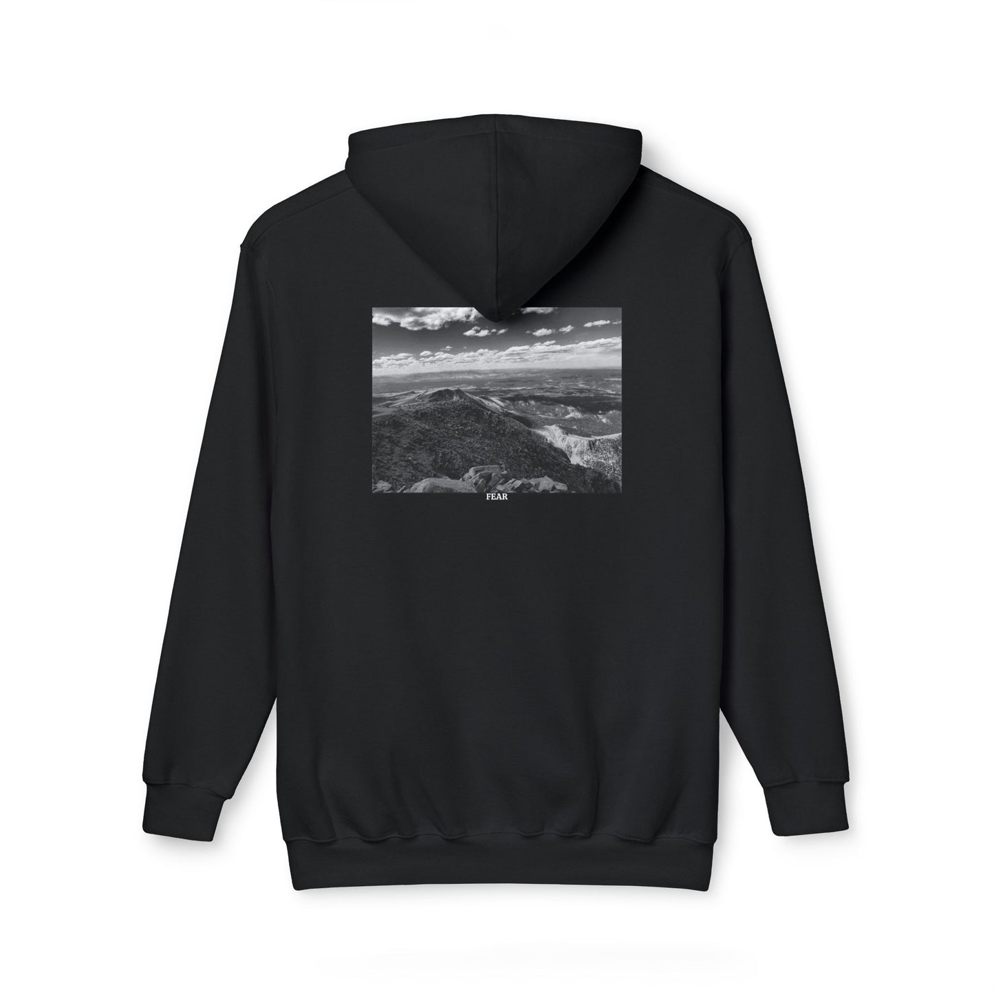 Pikes Peak in Colorado Unisex Hooded Sweatshirt with Scenic Landscape Print - Cozy & Stylish by Andrea Stevens