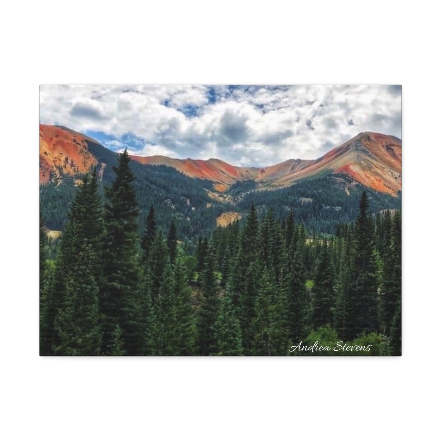 Colorado Mountain Landscape Stretched Canvas Art - Nature Wall Decor By Andrea Stevens