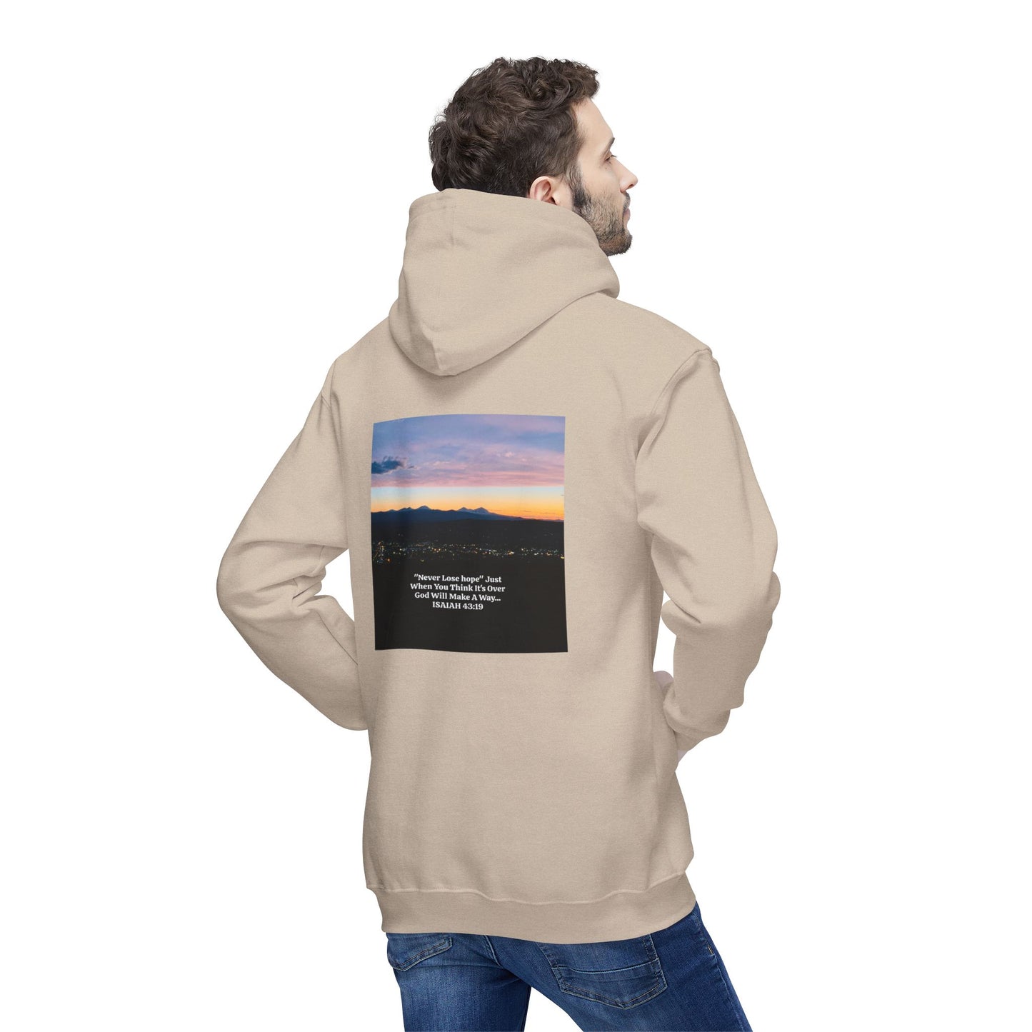Pilot Butte Mountain Range Inspirational Quote Hooded Sweatshirt - Unisex, Made in USA
