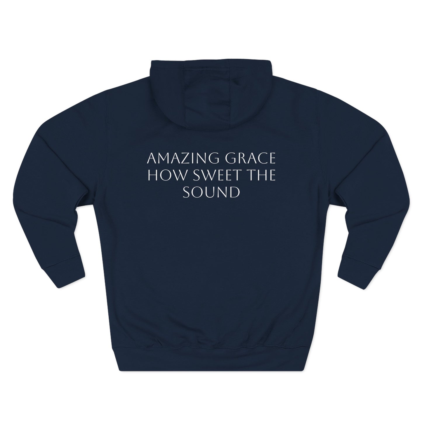 Inspirational Fleece Hoodie - 'Redeemed' & 'Amazing Grace' Quote Dedicated to a dear friend...  Fly high with the angels