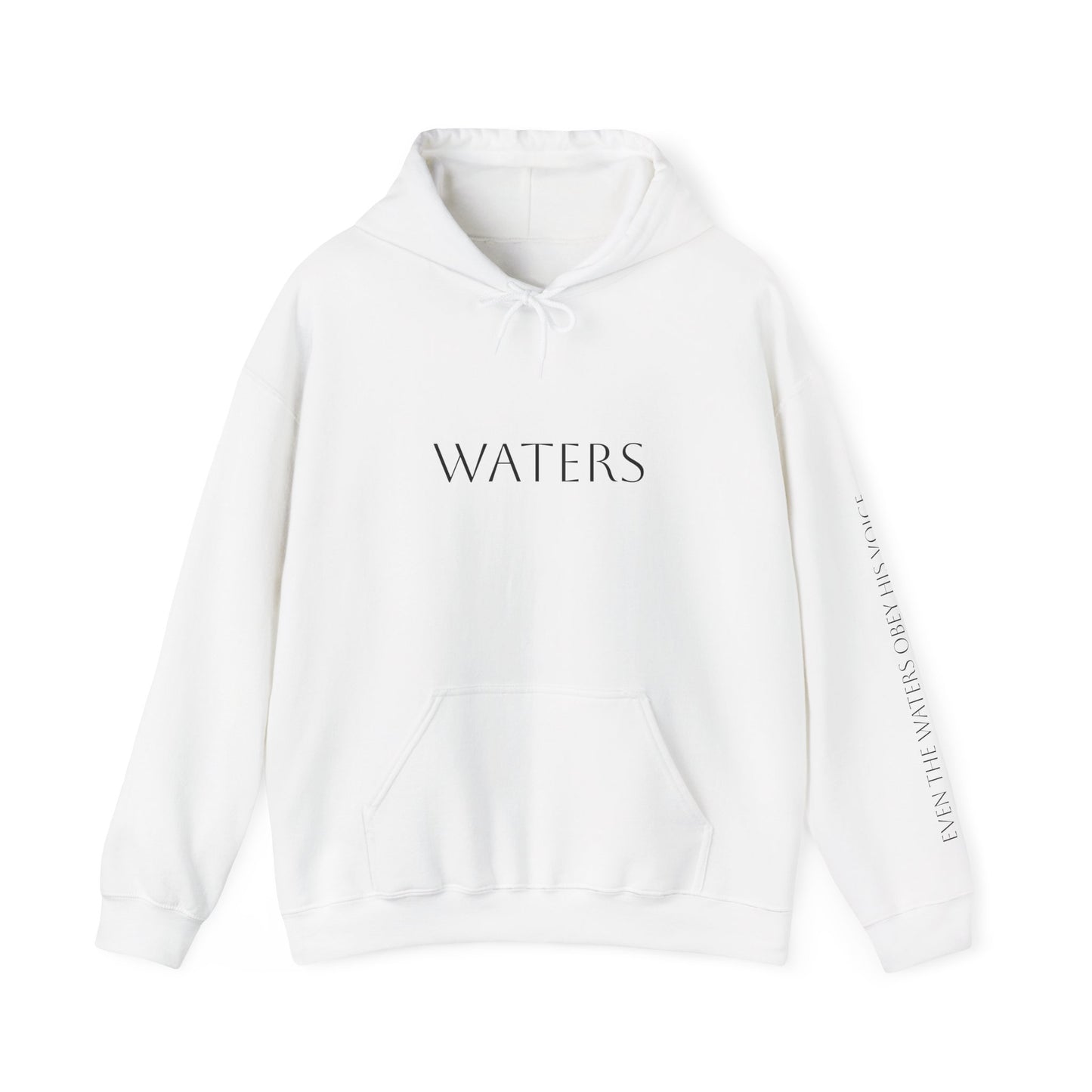 Minimalist Hoodie with 'WATERS' Text - Unisex Heavy Blend™