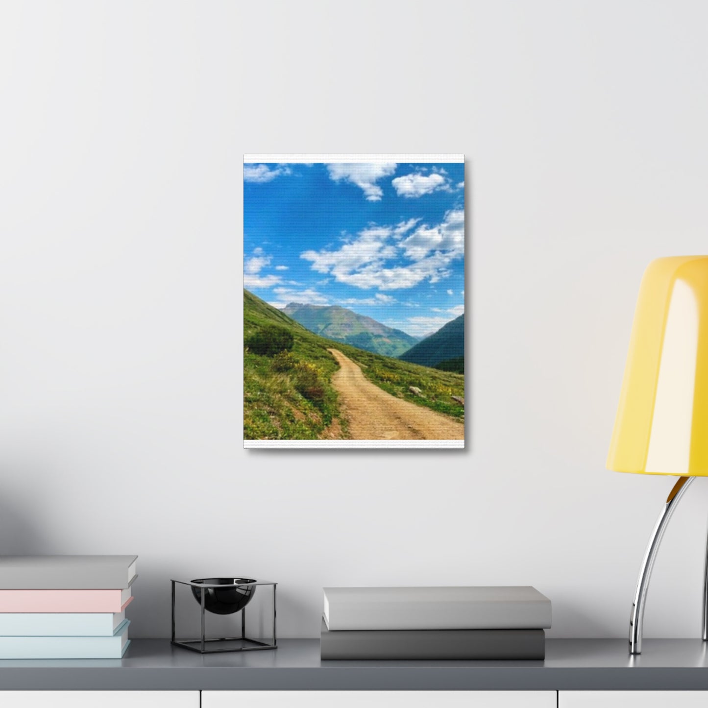 Colorado Scenic Inspirational Stretched Canvas - Mountain Off Roading Path Artwork by Andrea Stevens